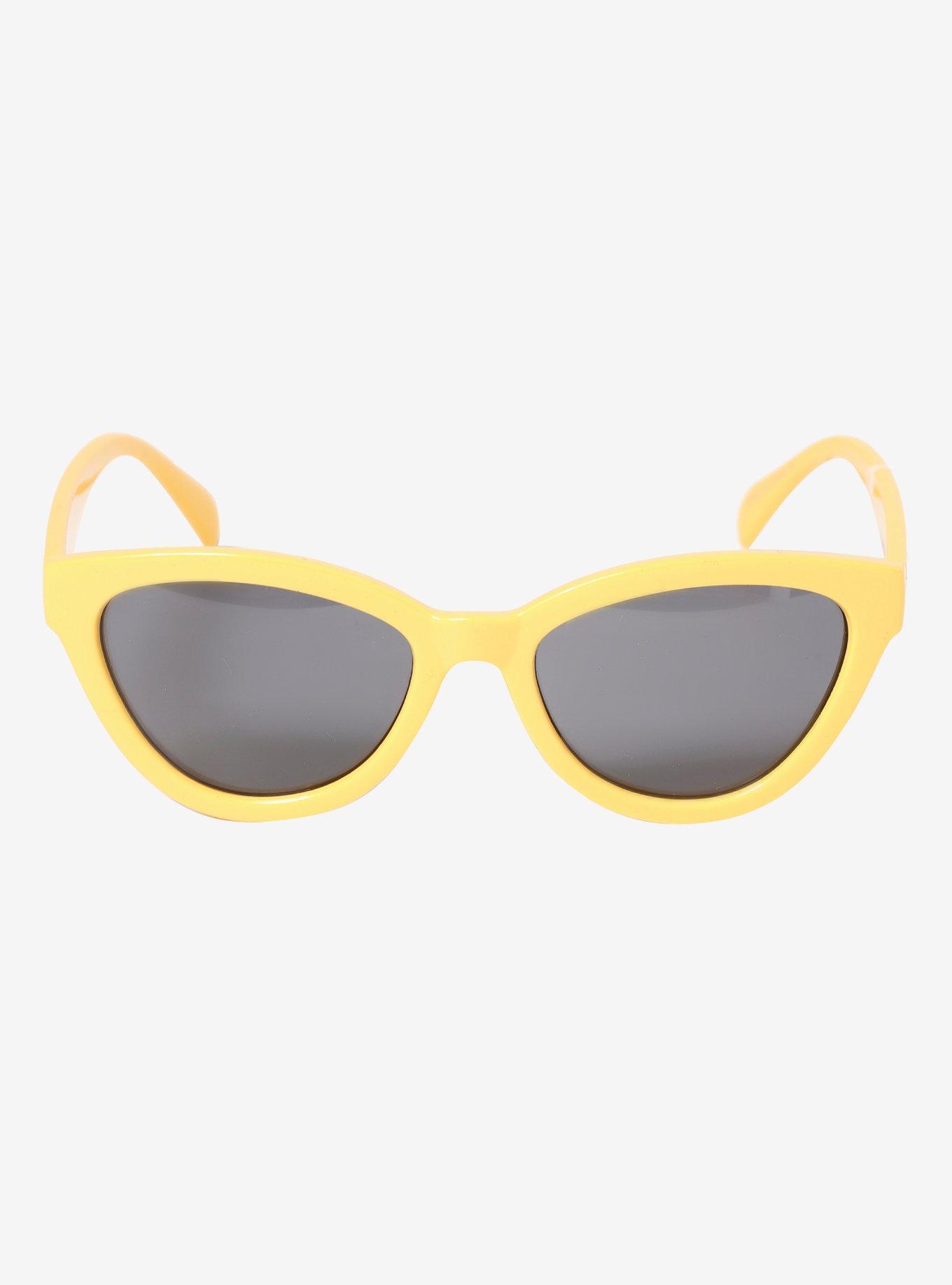 Yellow Cat Eye Sunglasses, , alternate