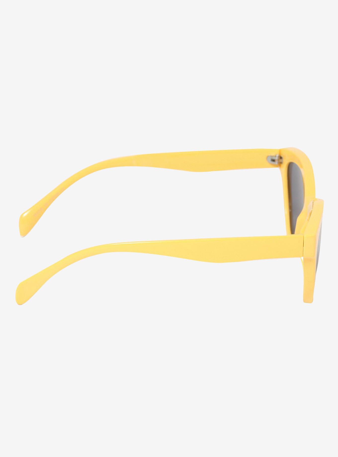 Yellow Cat Eye Sunglasses, , alternate