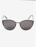 Black Glitter Cat Eye Sunglasses, , alternate