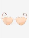 Rose Gold Heart Halo Sunglasses, , alternate