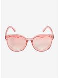 Pink Retro Heart Sunglasses, , alternate