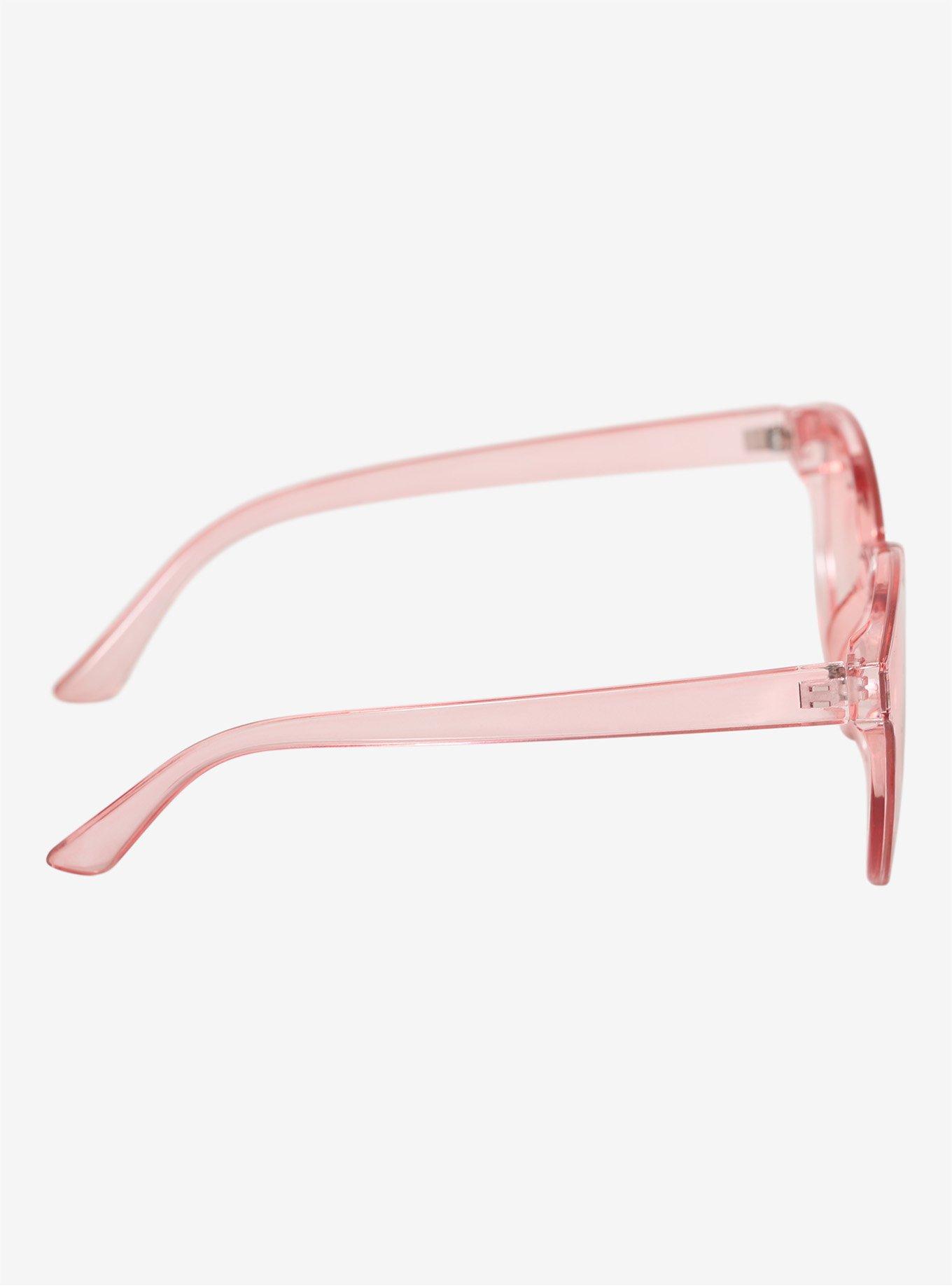 Pink Retro Heart Sunglasses, , alternate