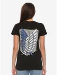 Attack On Titan Wings Of Freedom Shield Girls T-Shirt, MULTI, alternate