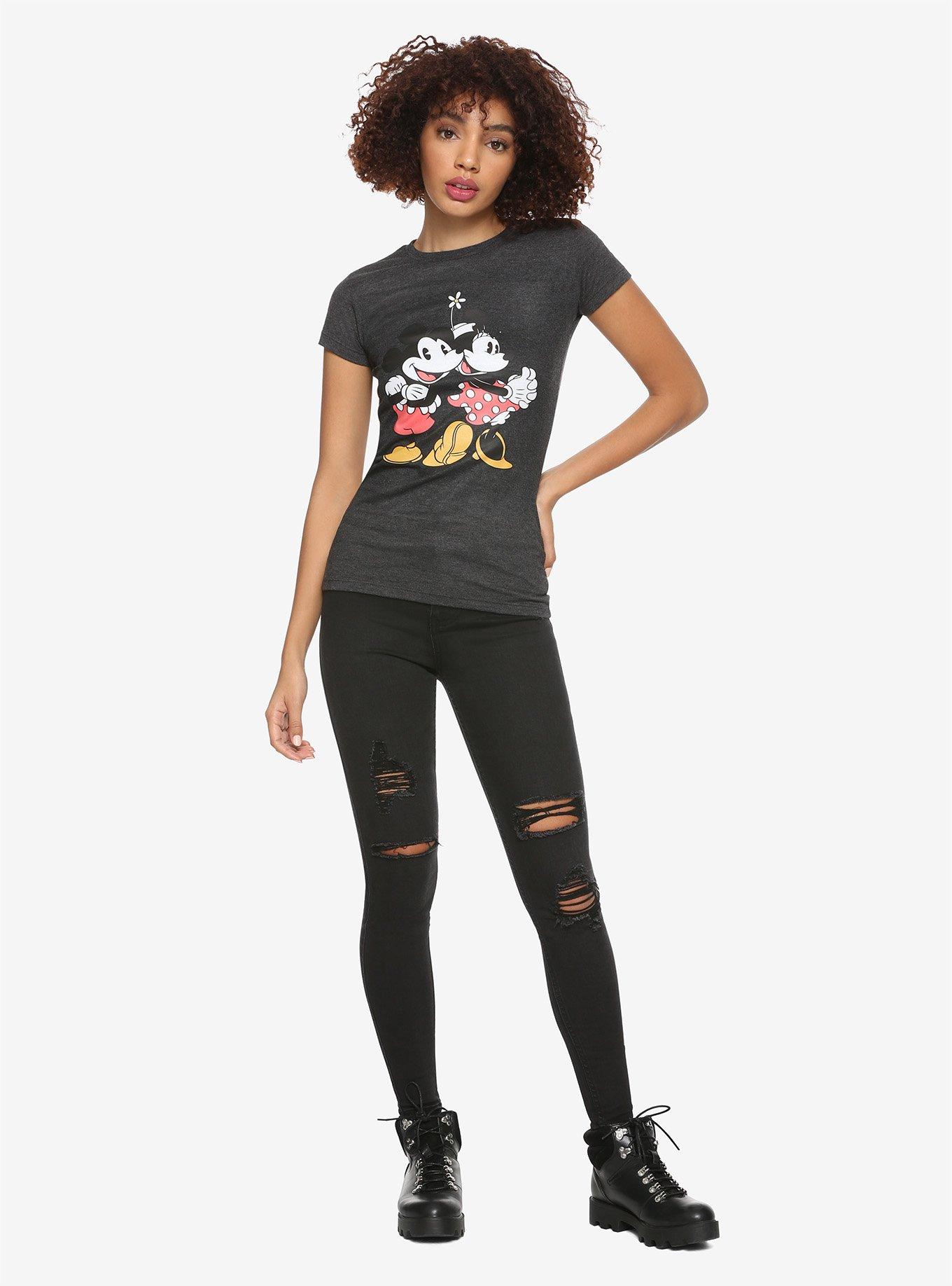 Disney Mickey Mouse & Minnie Mouse Couple Girls T-Shirt, MULTI, alternate
