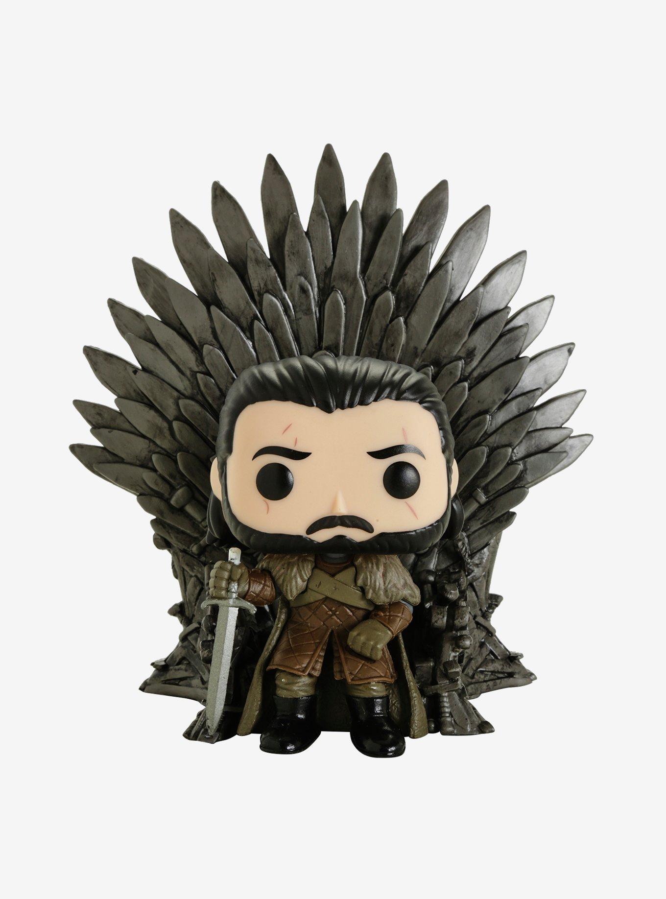 Funko Pop! Game Of Thrones Jon Snow On Iron Throne Deluxe Vinyl Figure, , alternate