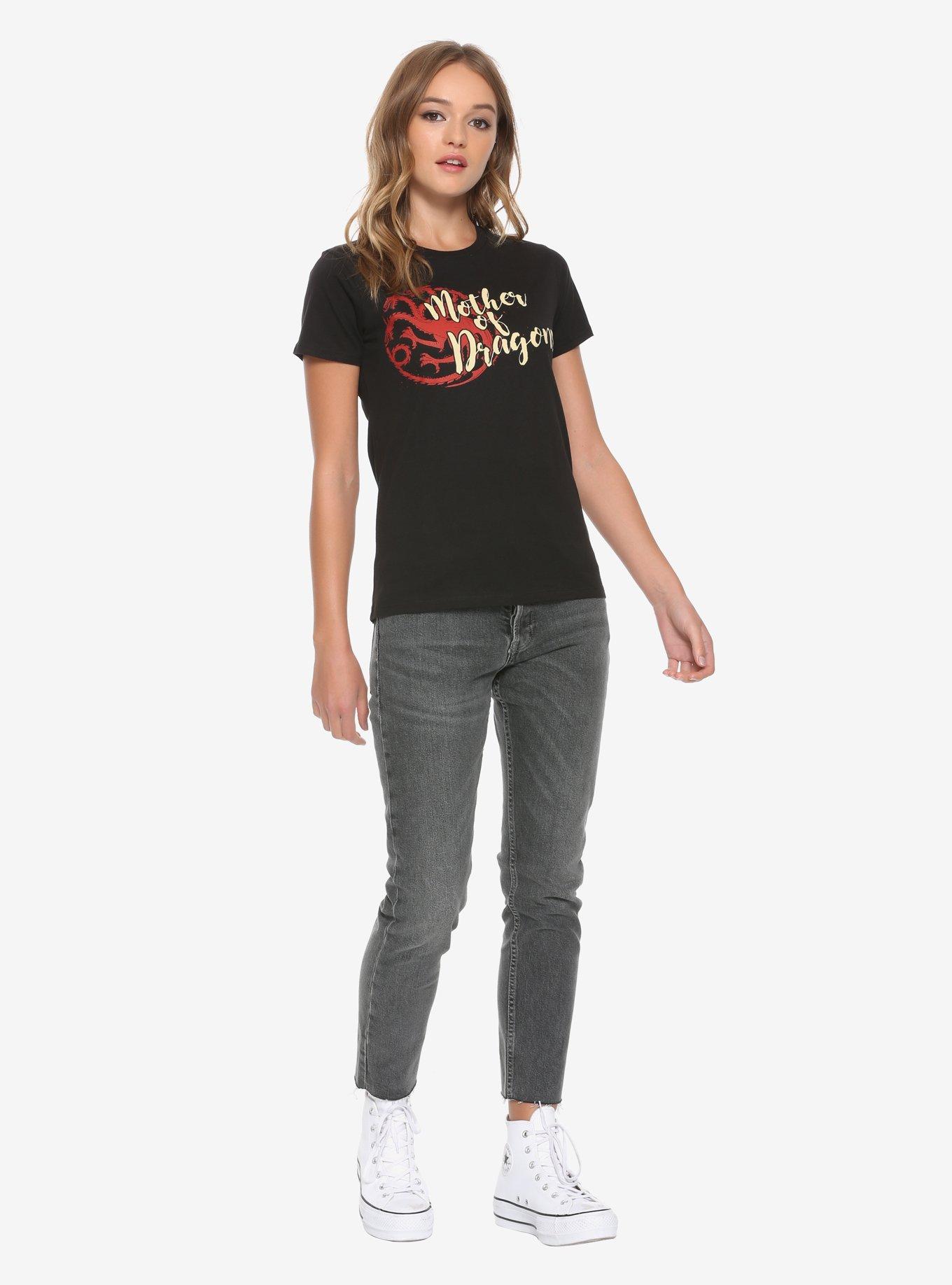 Game Of Thrones Mother Of Dragons Girls T-Shirt, RED, alternate
