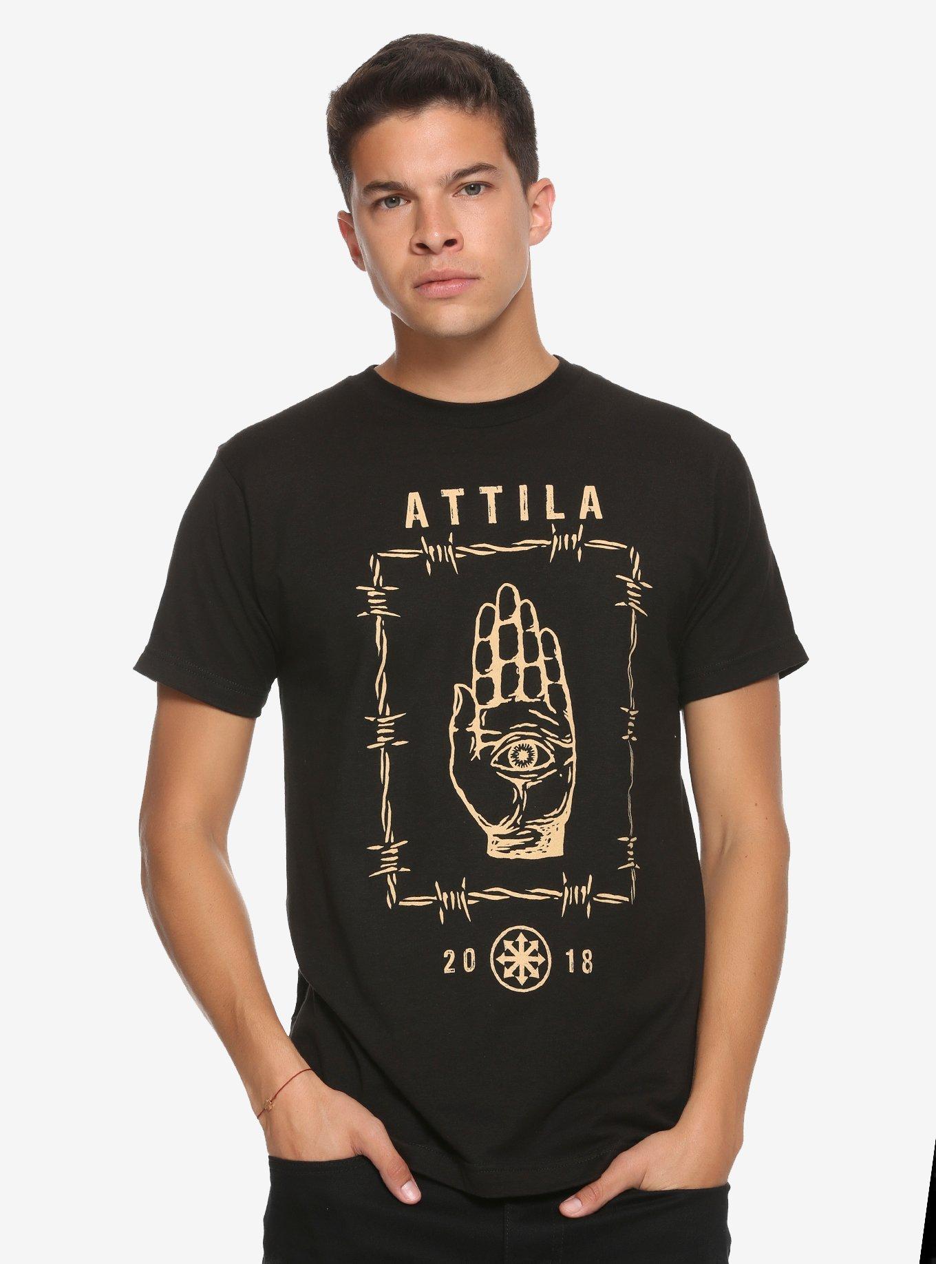 Attila Barbed Wire Hand Eye T-shirt, , alternate