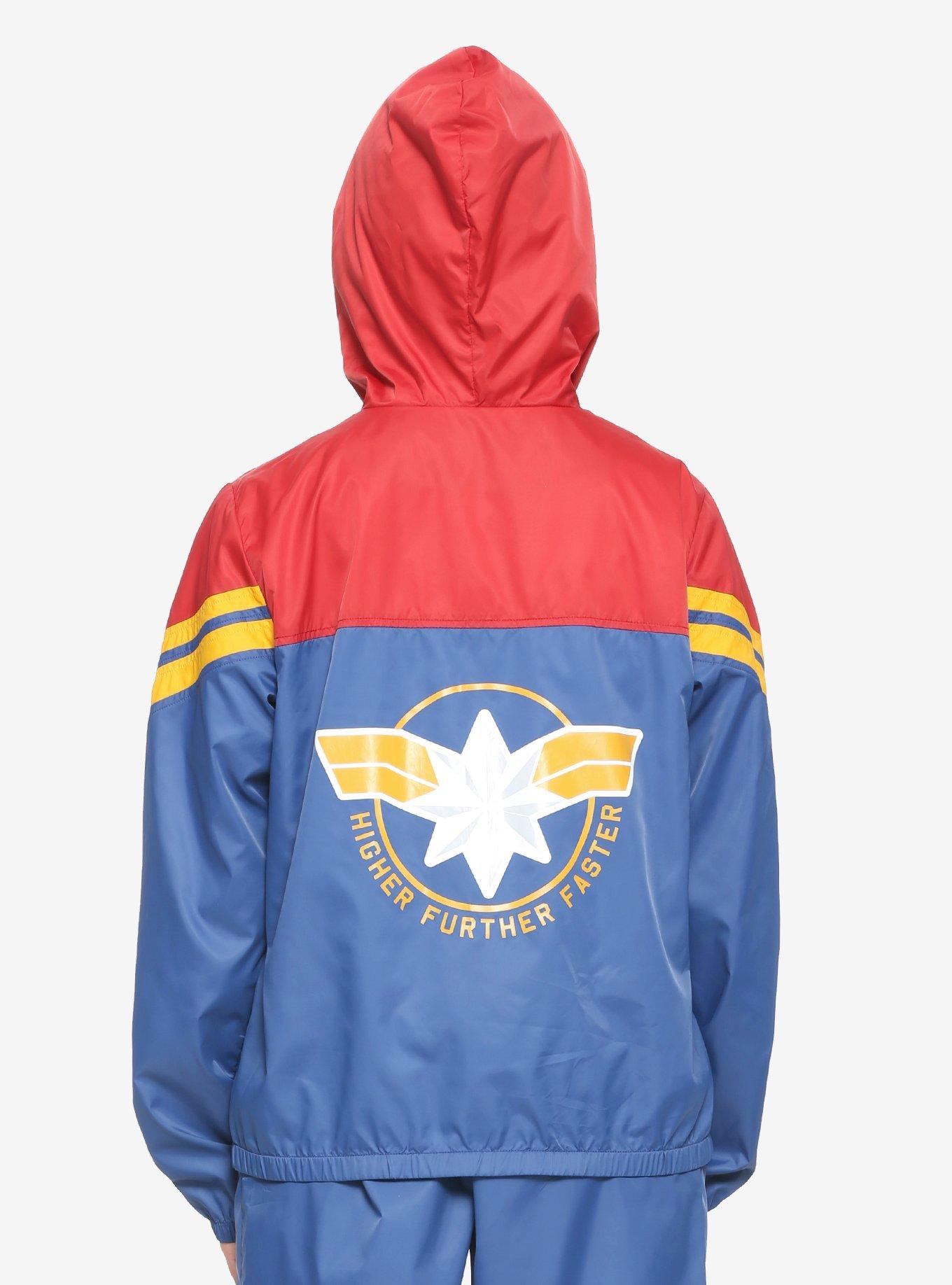 Our Universe Marvel Captain Marvel Womens Windbreaker, , alternate