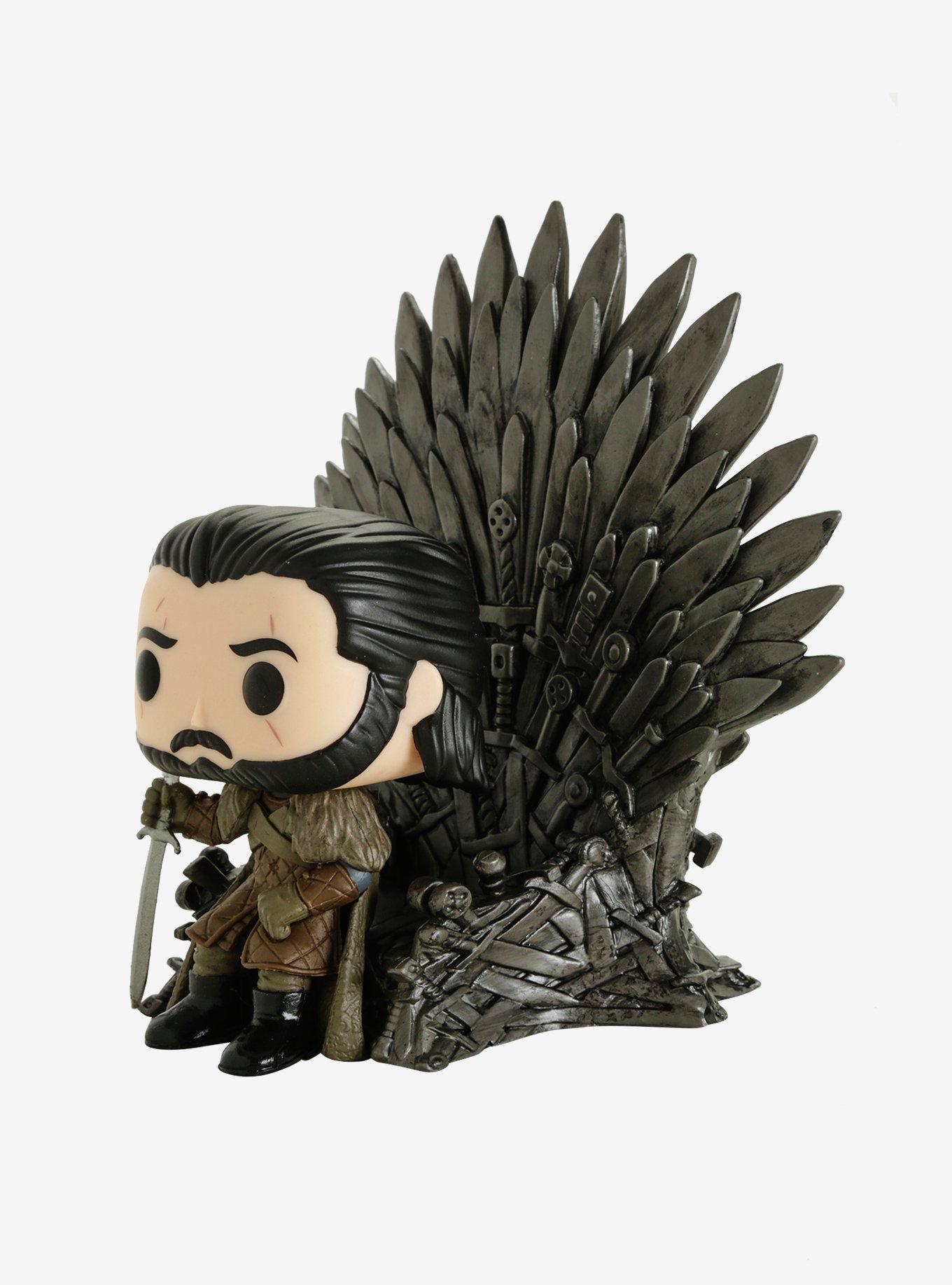 Funko Game Of Thrones Pop! Jon Snow On Iron Throne Deluxe Vinyl Figure, , alternate