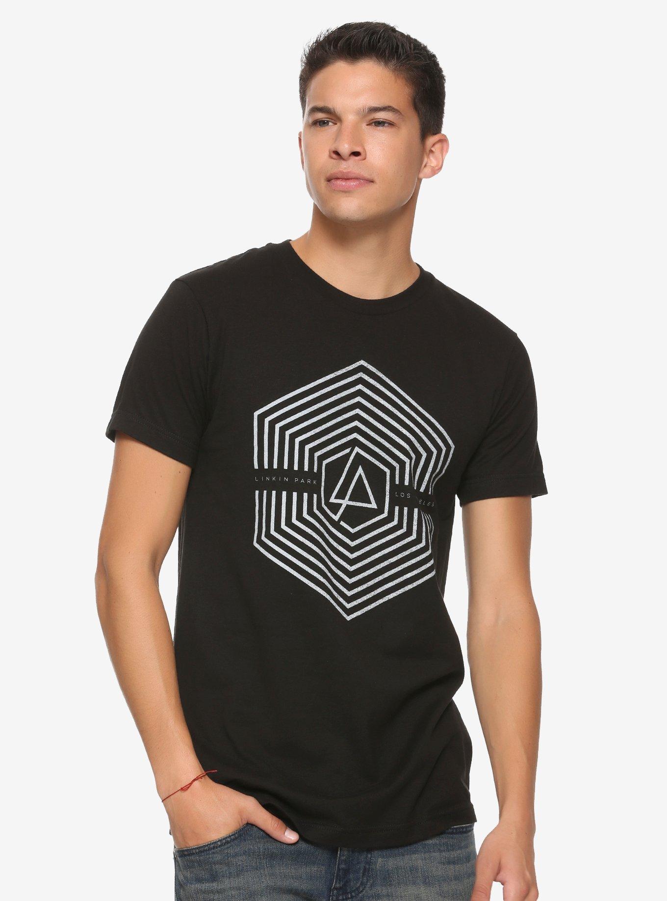 Linkin Park Los Angeles Geometric Shapes Logo T-Shirt, , alternate