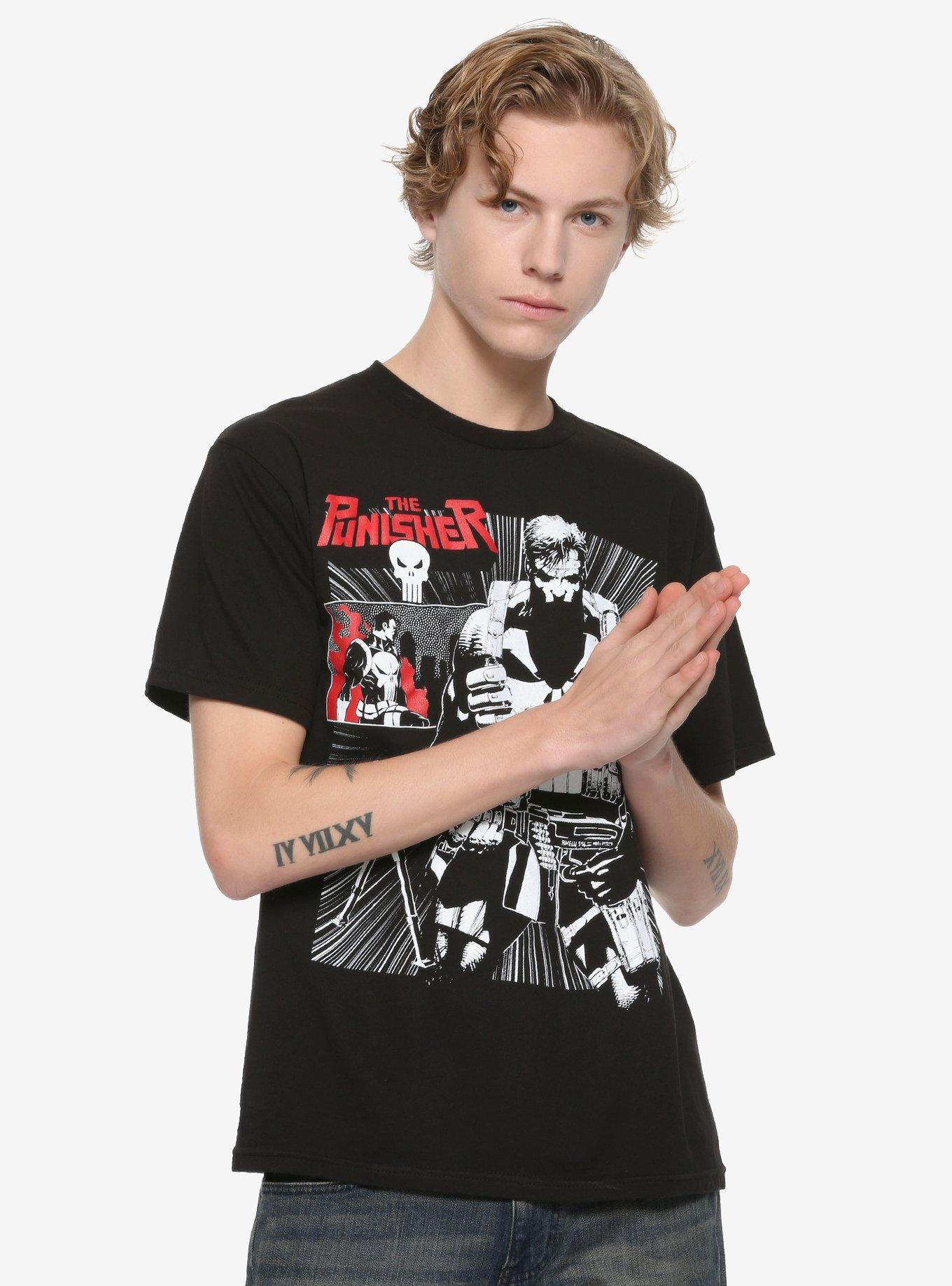 Marvel Punisher Manga Castle T-Shirt, MULTI, alternate