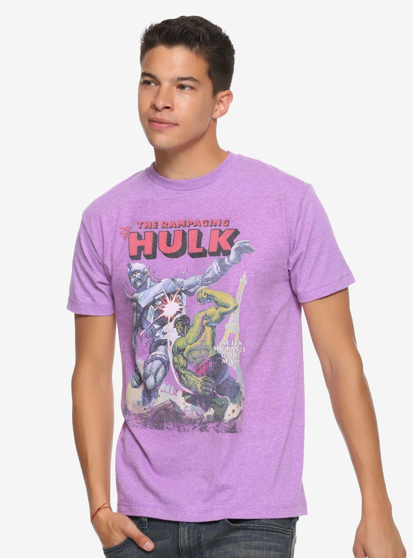 Marvel The Rampaging Hulk Comic Book T-shirt, , alternate