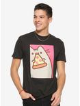 Pusheen Eating Pizza T-Shirt, , alternate