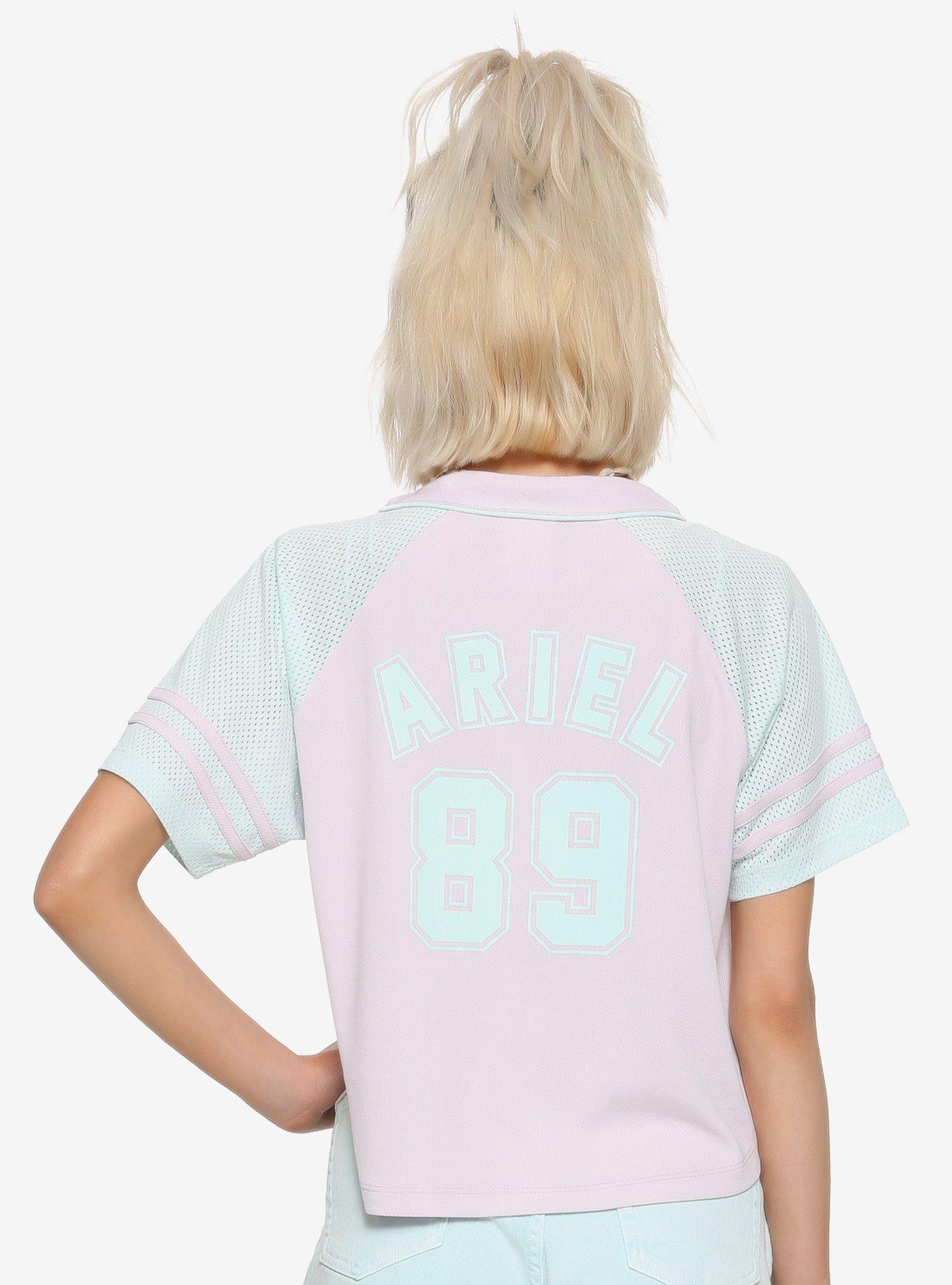 Disney The Little Mermaid 30th Anniversary Ariel 89 Girls Baseball Jersey, , alternate