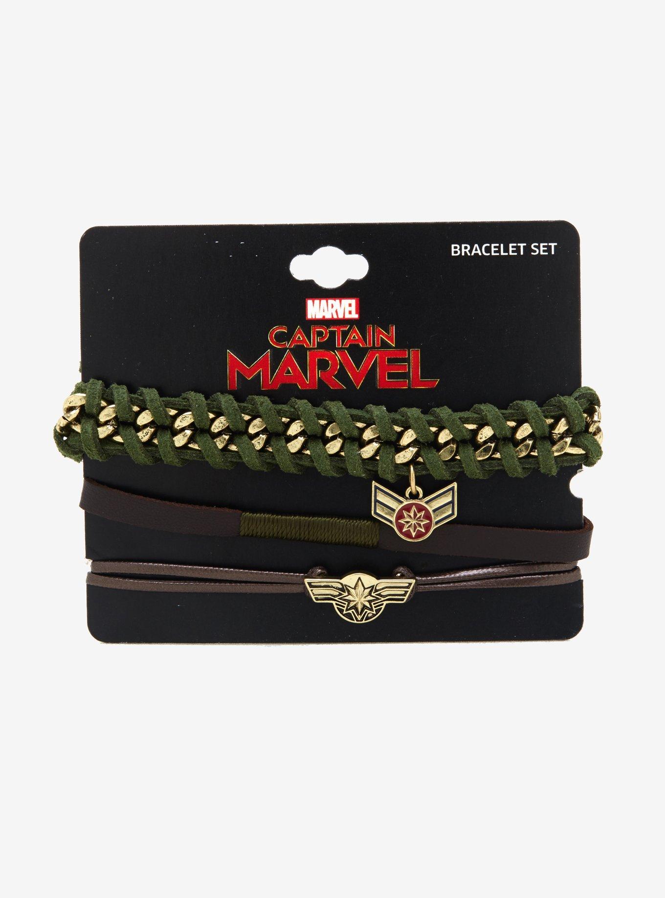 Marvel Captain Marvel Bracelet Set, , alternate