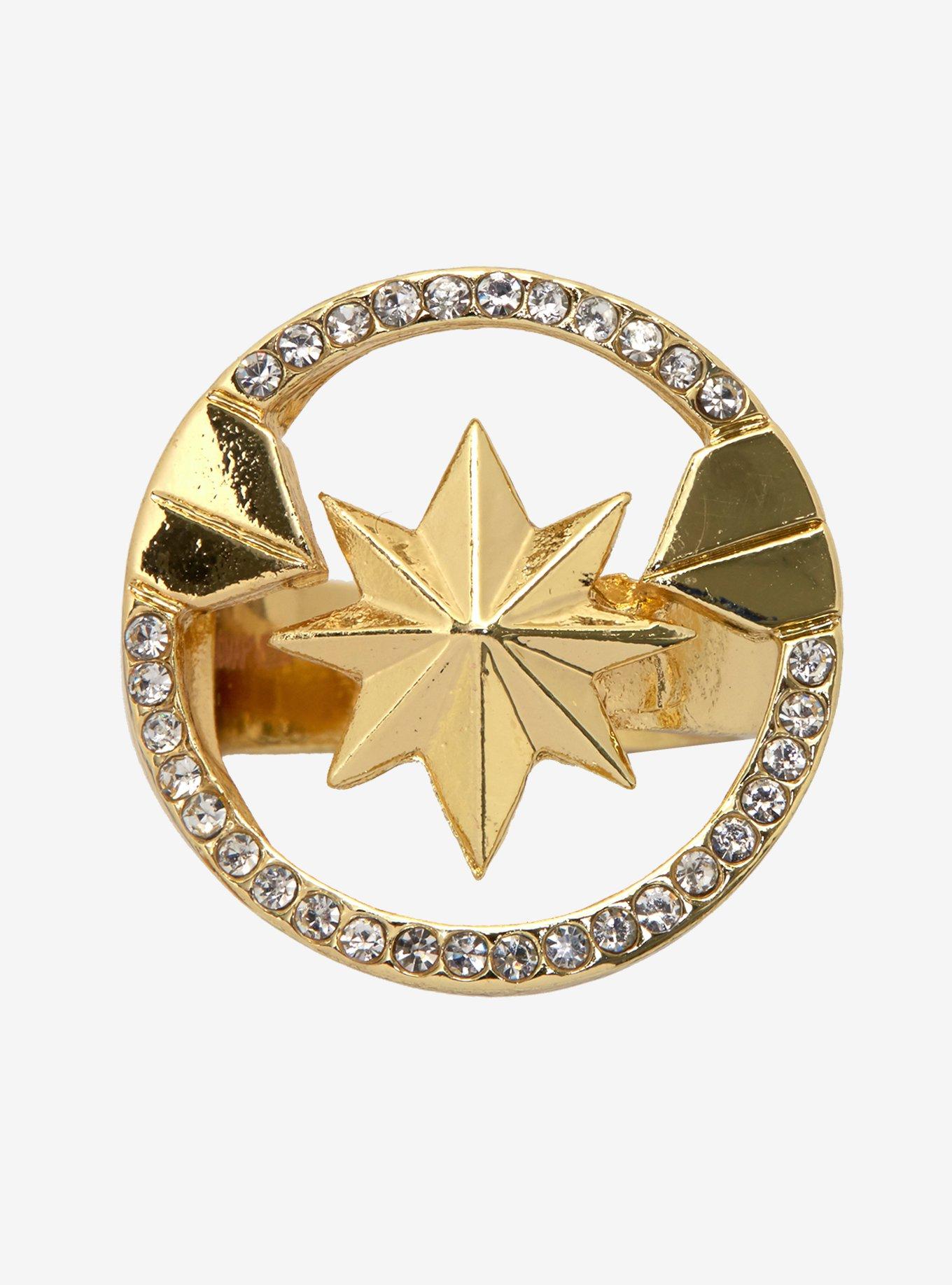 Marvel Captain Marvel Statement Ring, , alternate