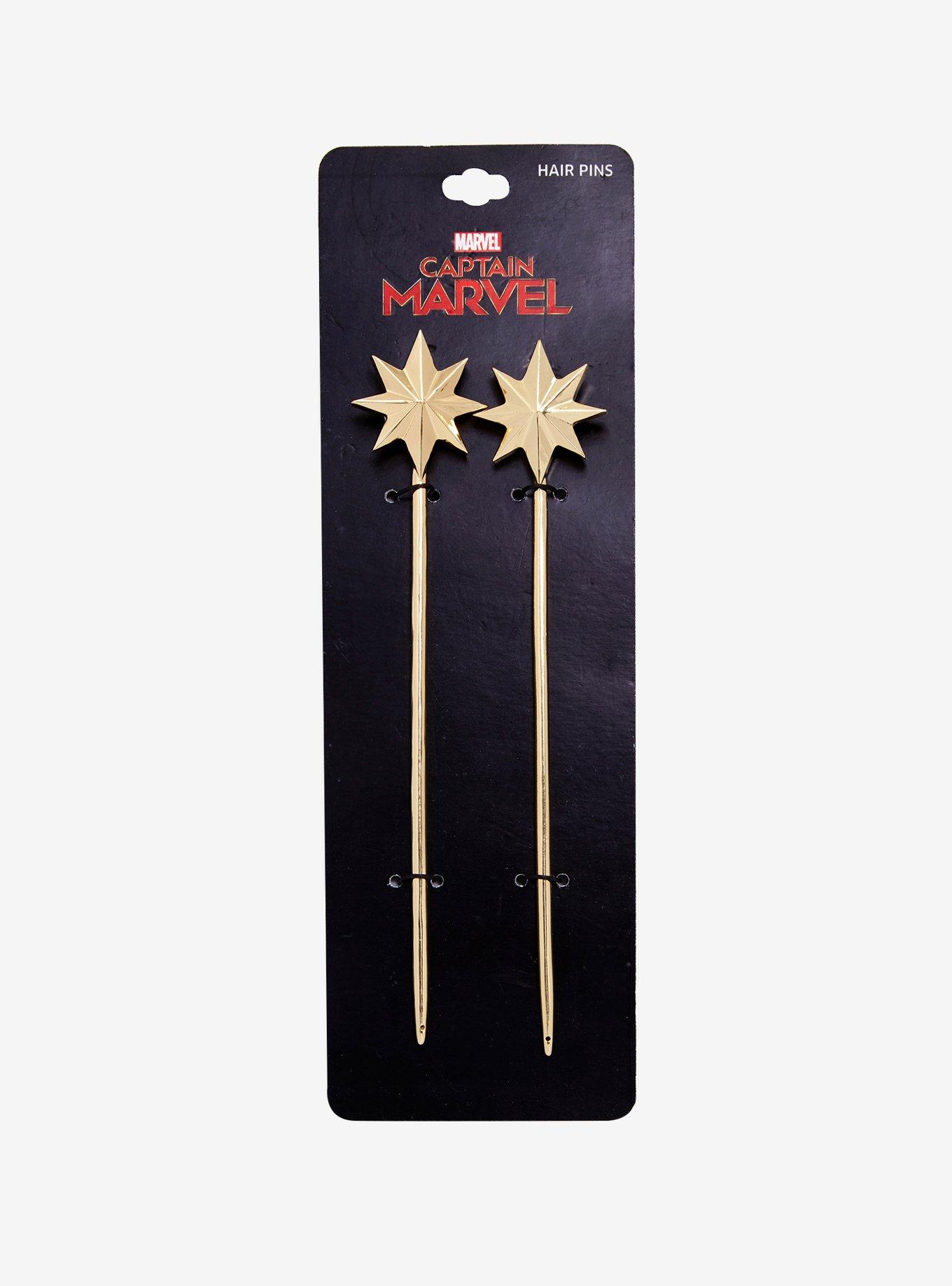 Marvel Captain Marvel Icon Hair Sticks, , alternate