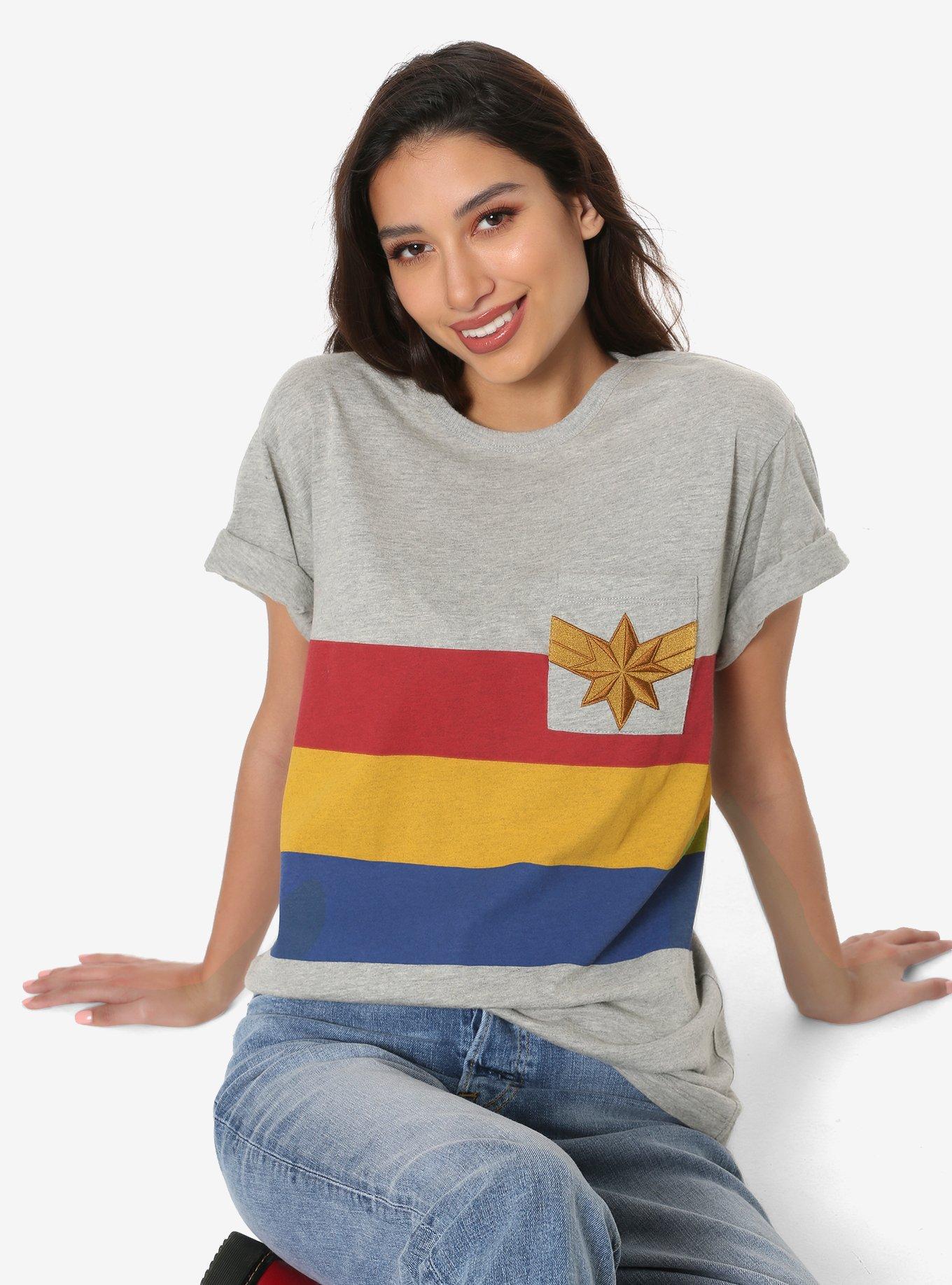 Our Universe Captain Marvel Star Pocket T-Shirt, , alternate