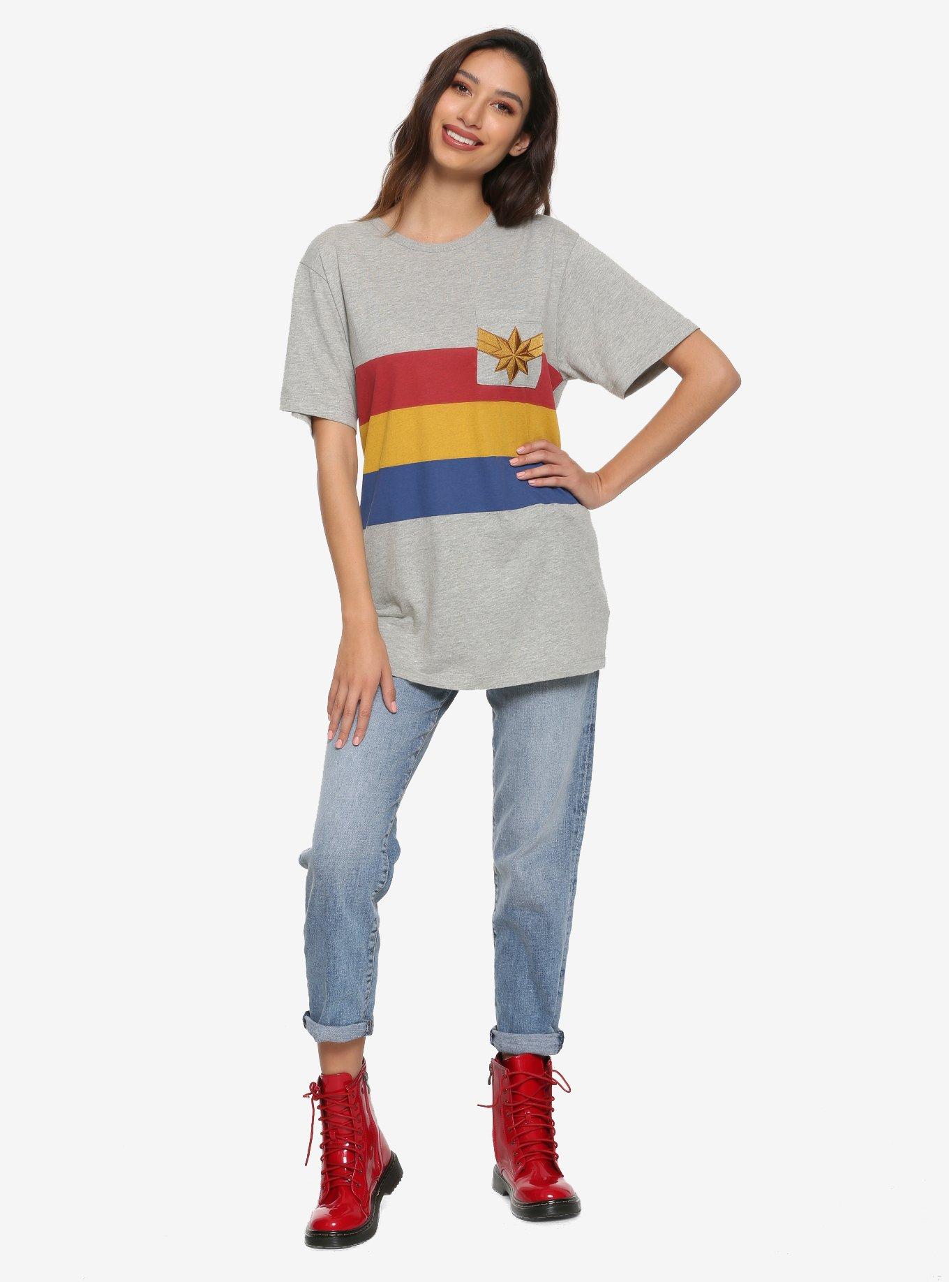 Our Universe Captain Marvel Star Pocket T-Shirt, , alternate