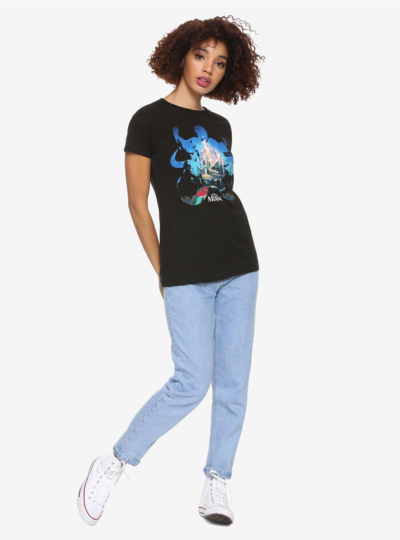 Disney The Little Mermaid Ursula Silhouette Girls T-shirt, MULTI, alternate