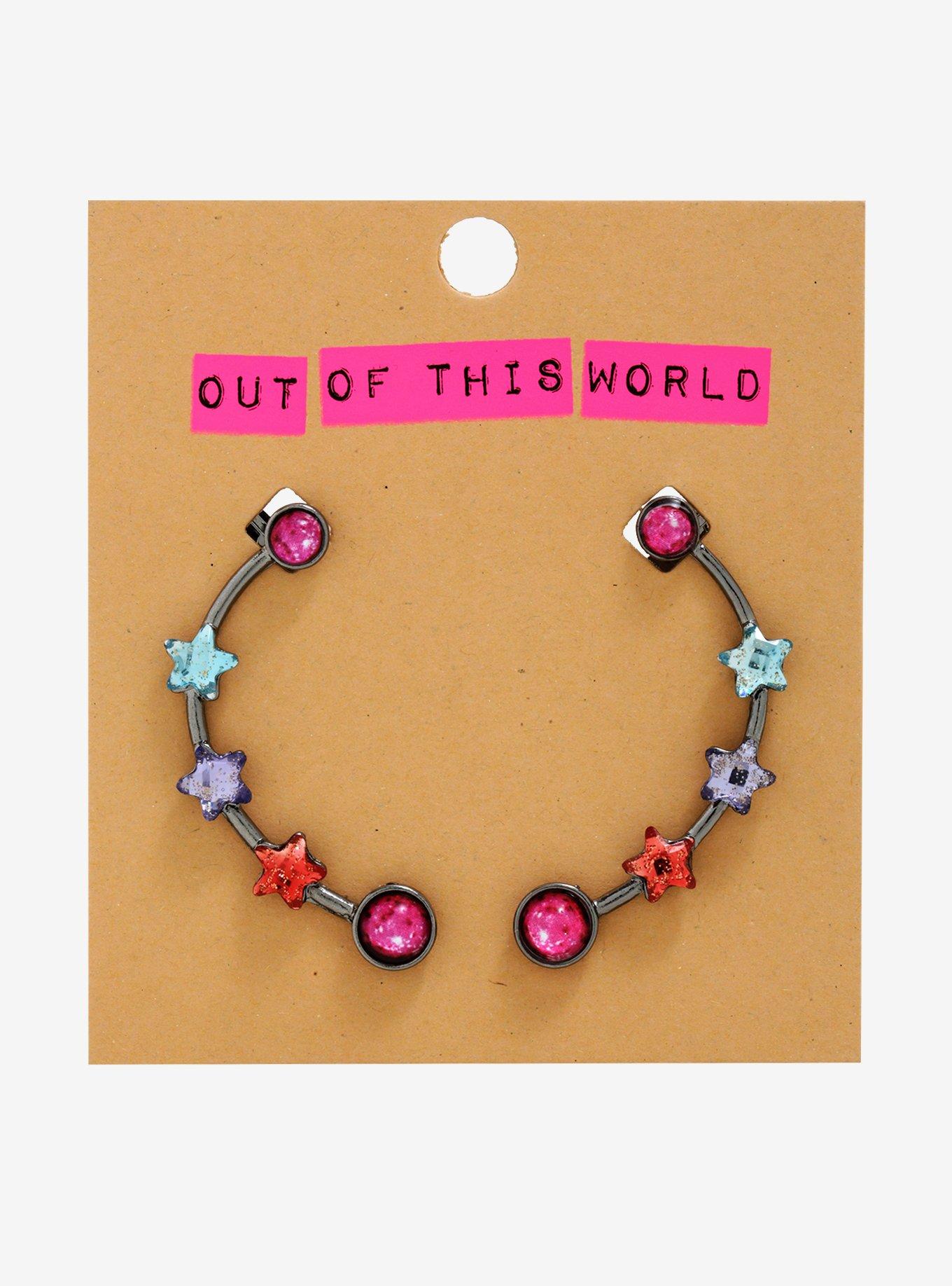 Out Of This World Star Ear Climber Set, , alternate