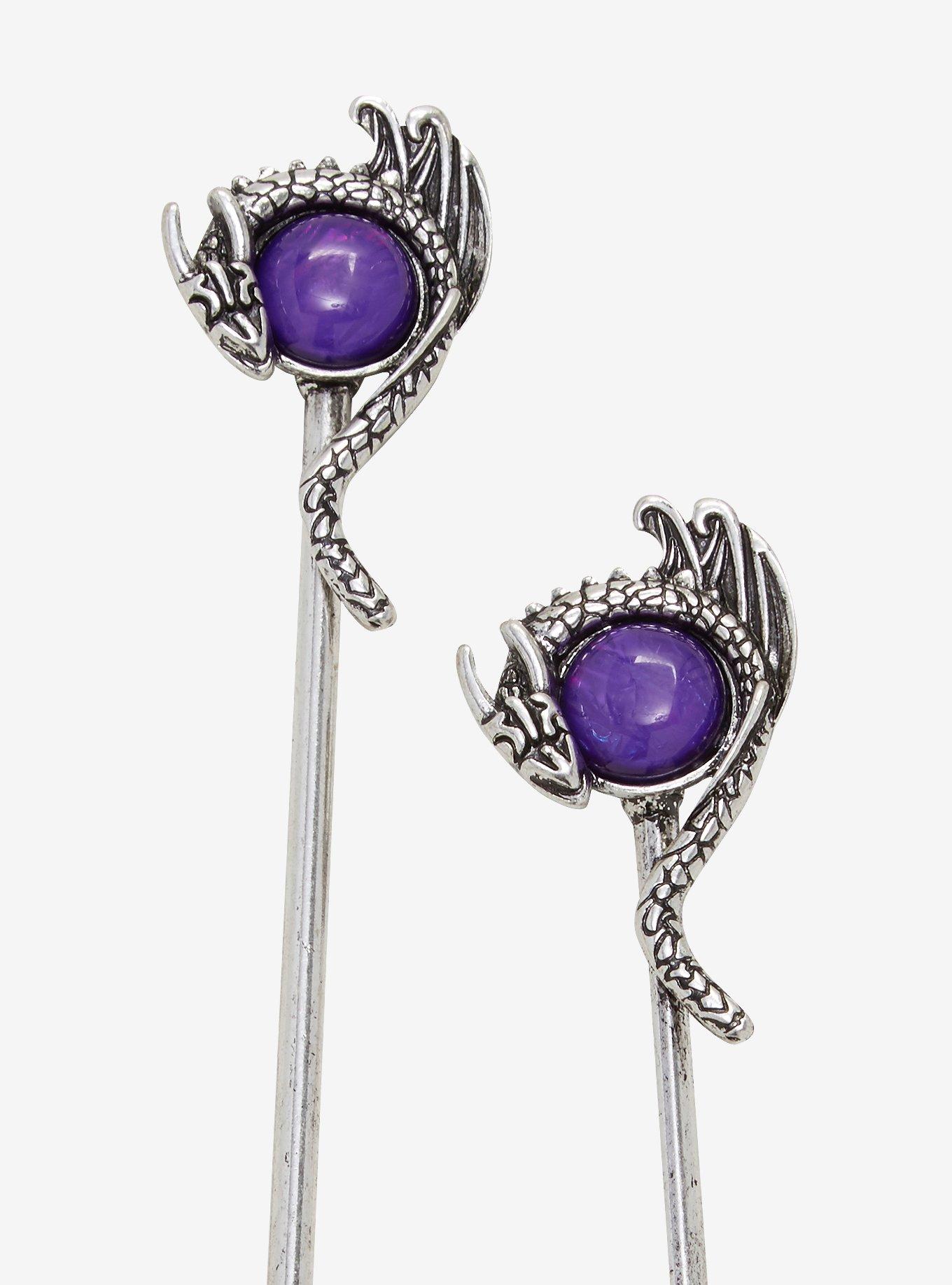 Dragon Orb Hair Sticks, , alternate