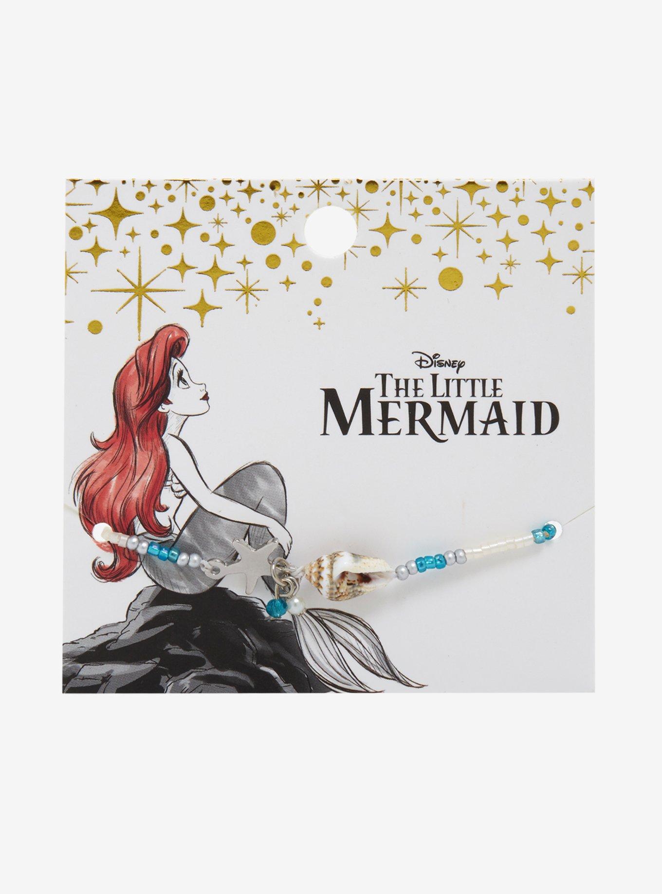 Disney The Little Mermaid Ariel Dainty Starfish Bead Anklet, , alternate