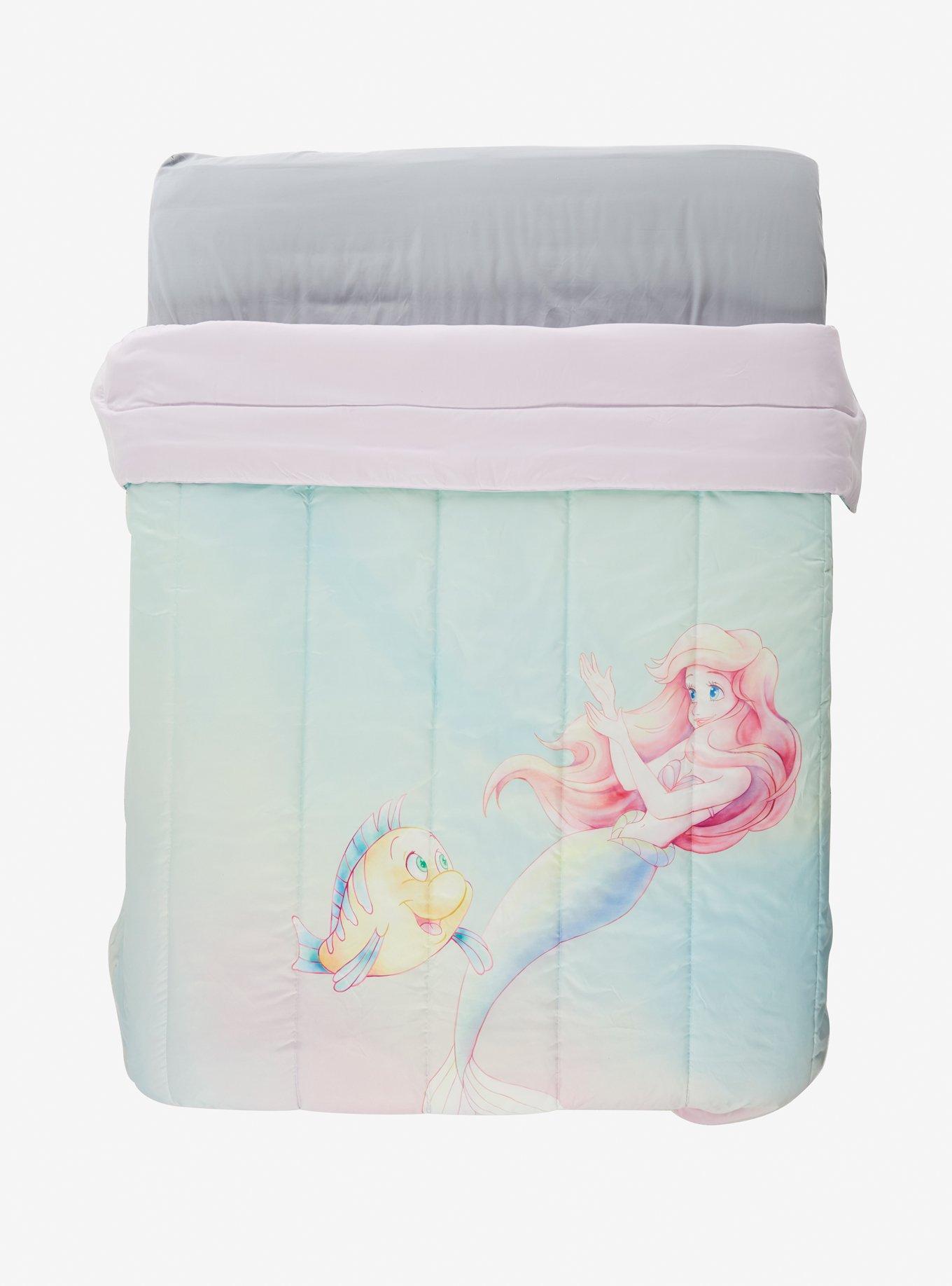 Disney The Little Mermaid Watercolor Gradient Full/Queen Comforter, , alternate