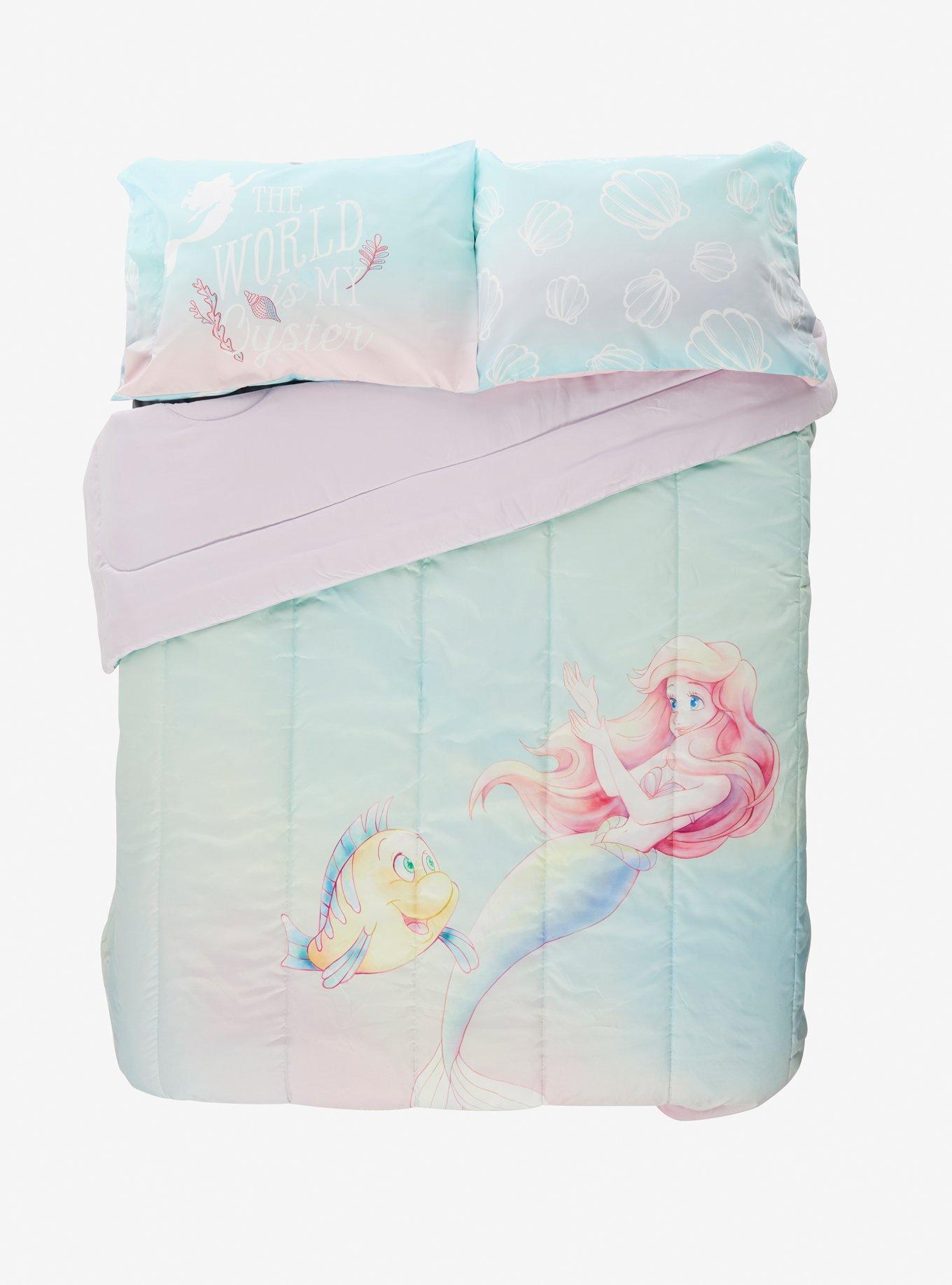 Disney The Little Mermaid Watercolor Gradient Pillowcase Set, , alternate