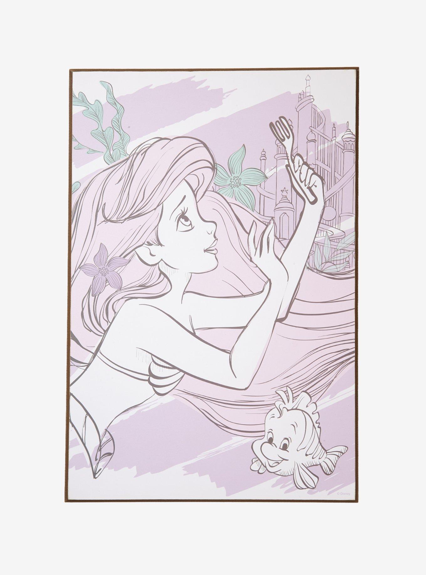 Disney The Little Mermaid Dinglehopper Wood Wall Art, , alternate