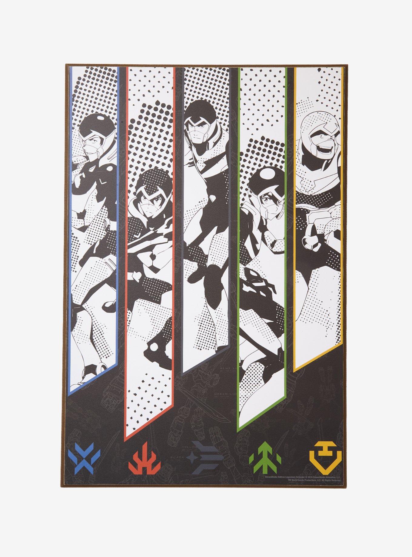 Voltron: Legendary Defender Panel Characters Wood Wall Art, , alternate