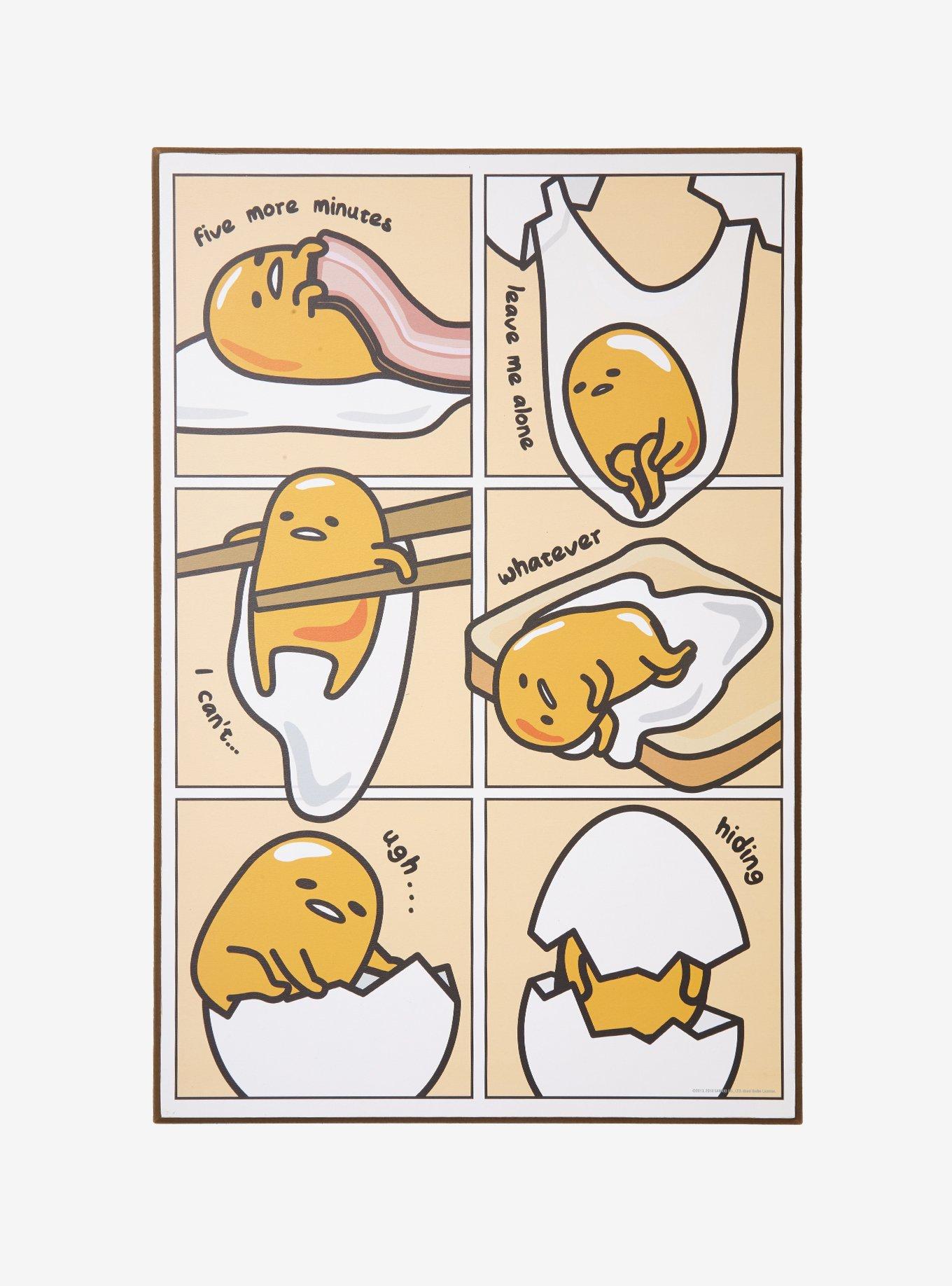 Gudetama The Many Moods Of Gudetama Wood Poster, , alternate