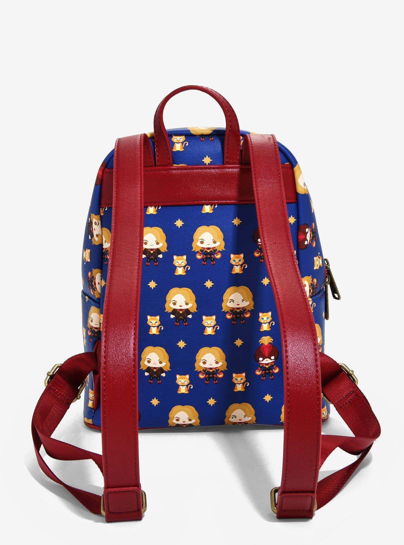 Loungefly Marvel Captain Marvel Mini Backpack - BoxLunch Exclusive, , alternate
