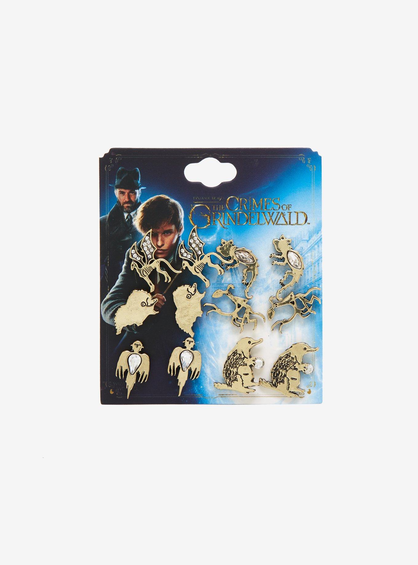 Fantastic Beasts: The Crimes Of Grindelwald Creature Earring Set, , alternate