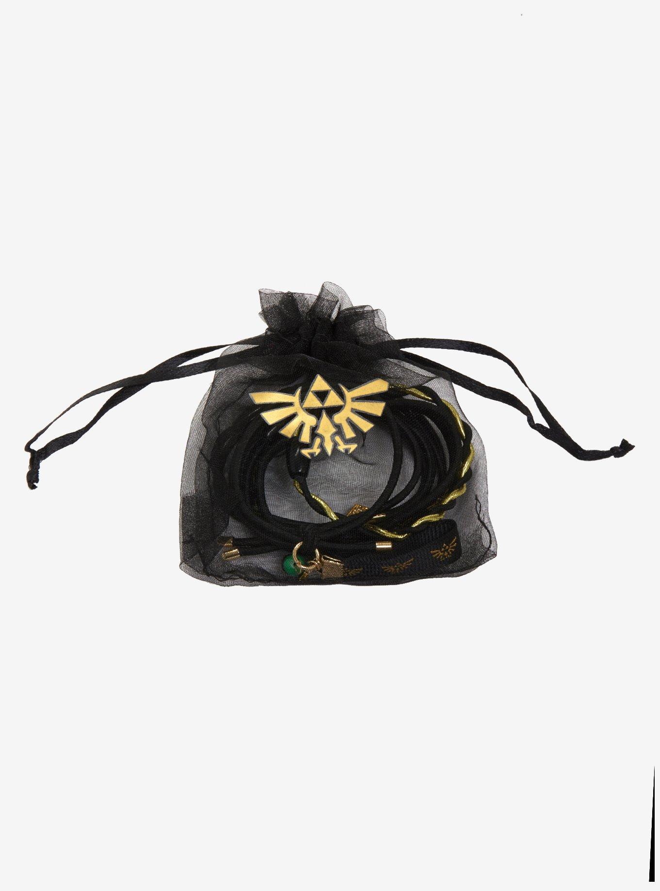 Nintendo The Legend Of Zelda Triforce Hair Tie Set, , alternate