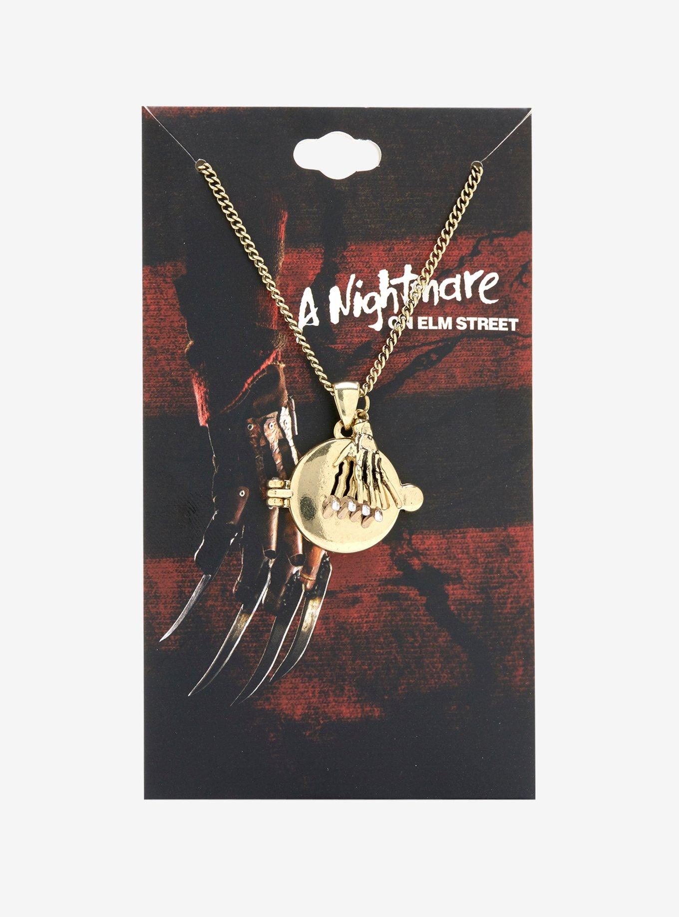 A Nightmare On Elm Street Freddy Glove Locket Necklace, , alternate