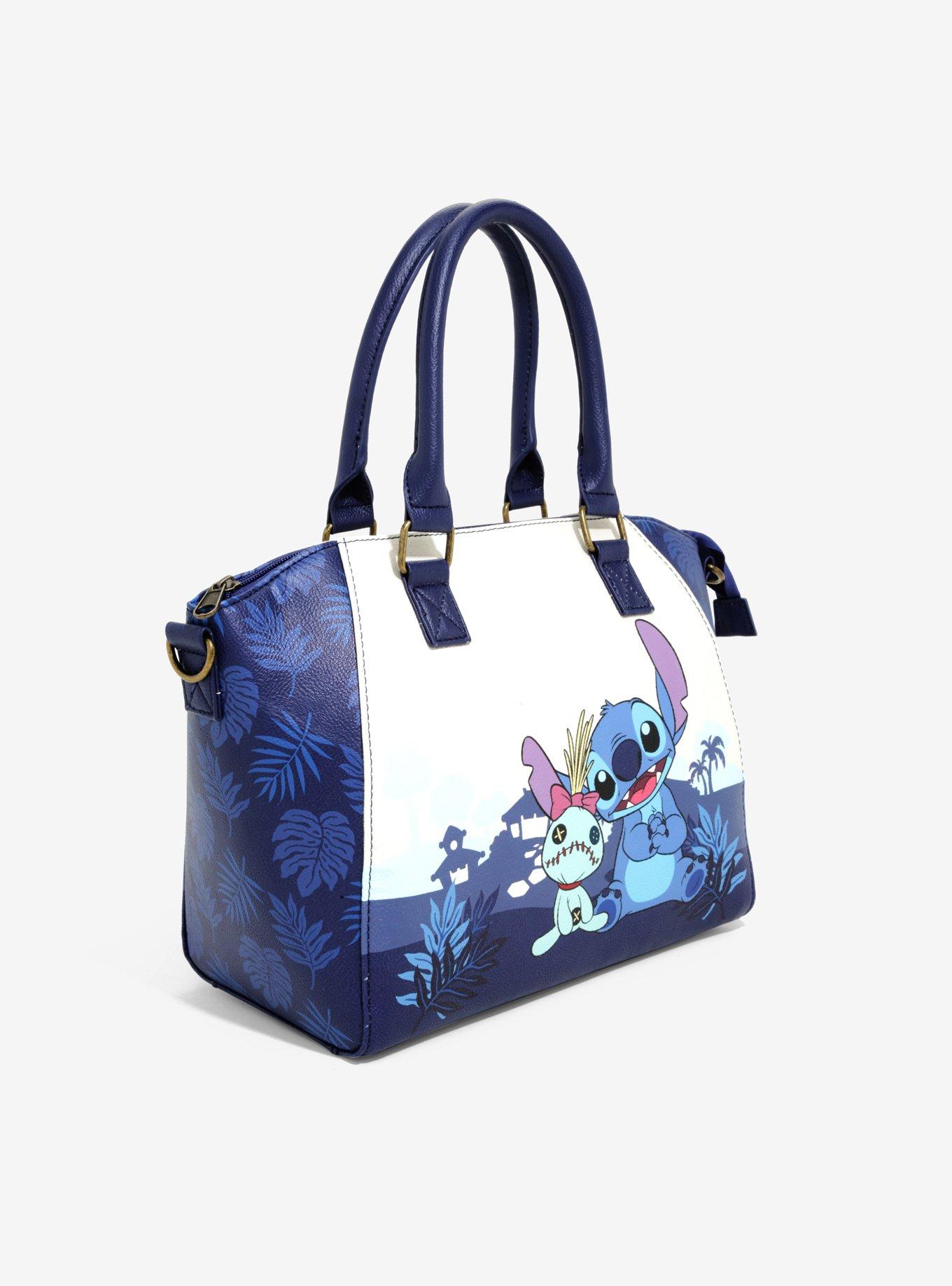 Loungefly Disney Lilo & Stitch Dark Blue Satchel Bag, , alternate