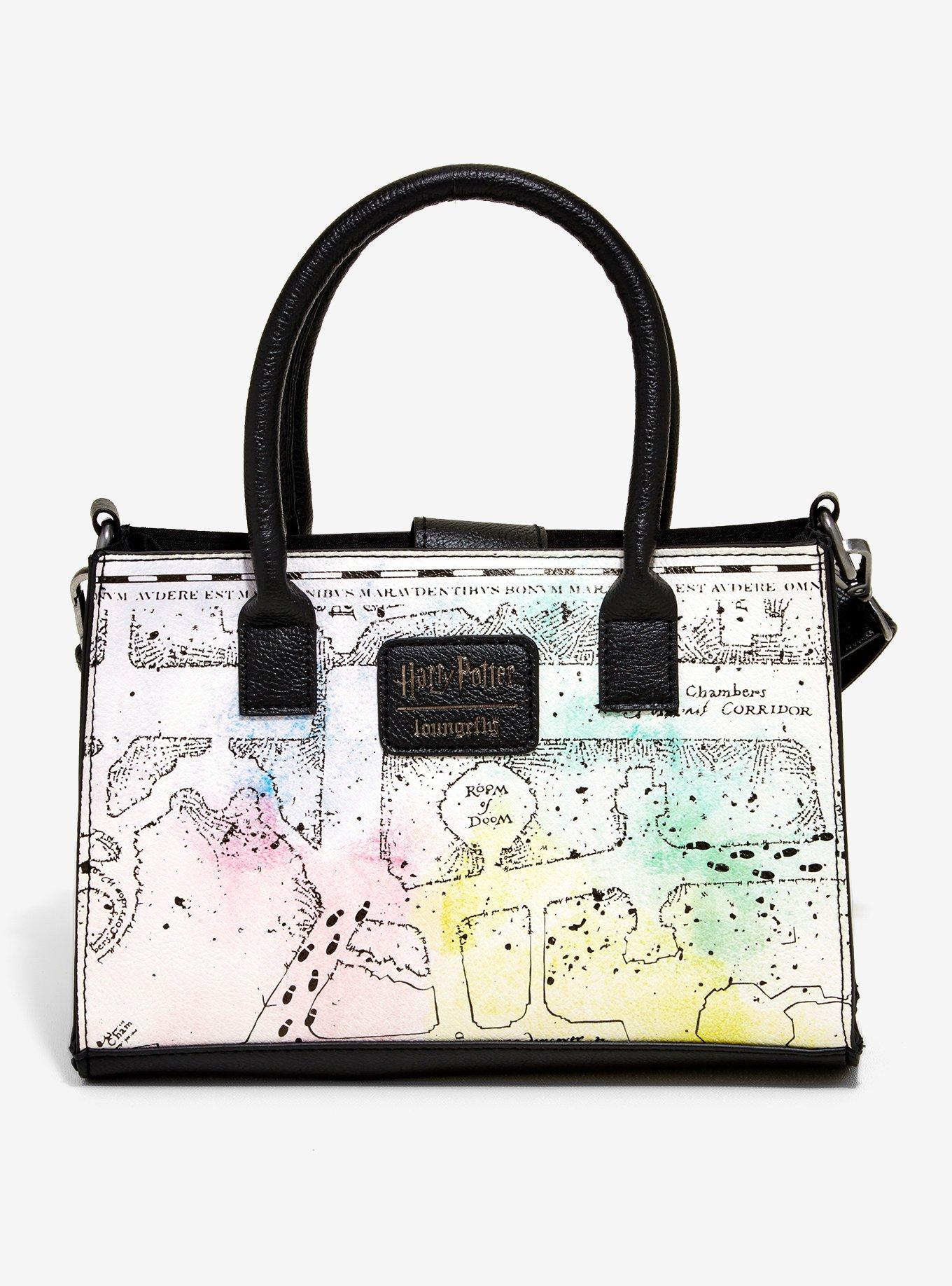 Loungefly Harry Potter Watercolor Marauder's Map Mini Satchel Bag, , alternate