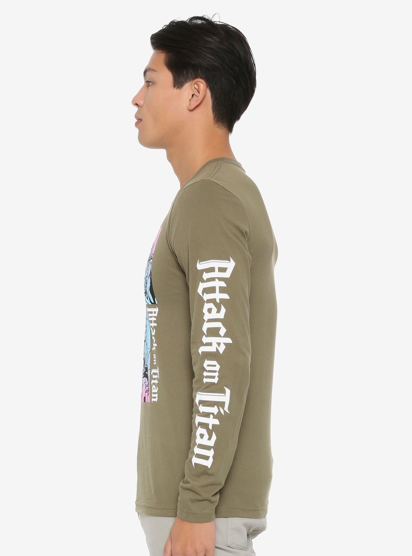 Attack On Titan Character Long Sleeve T-Shirt, , alternate