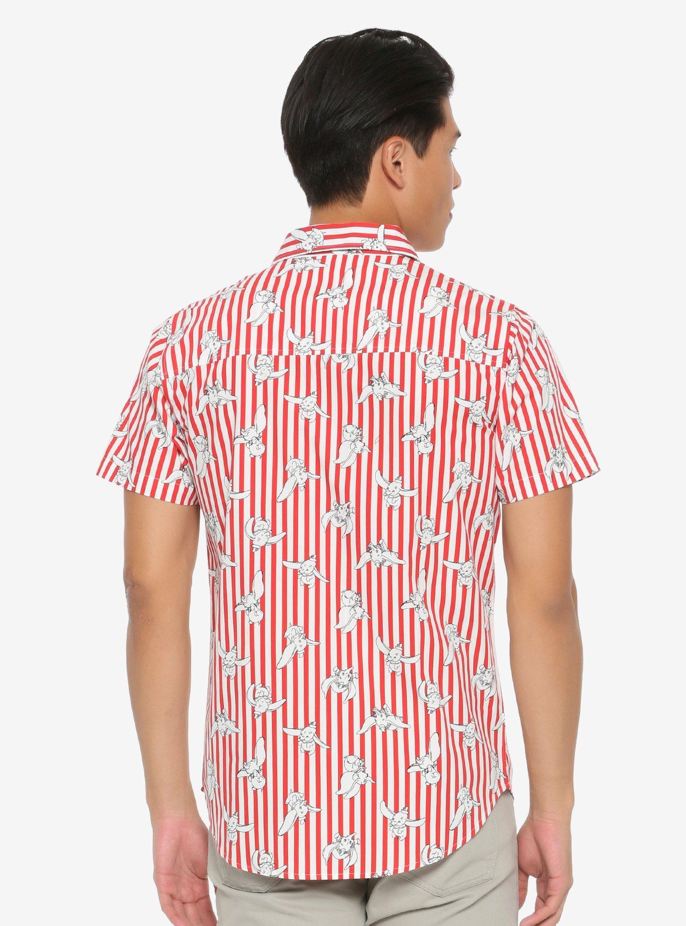 Disney Dumbo Allover Print Striped Woven Button-Up, , alternate