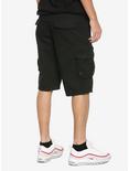 Black Cargo Shorts, , alternate