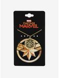 Marvel Captain Marvel Logo Pendant Necklace, , alternate