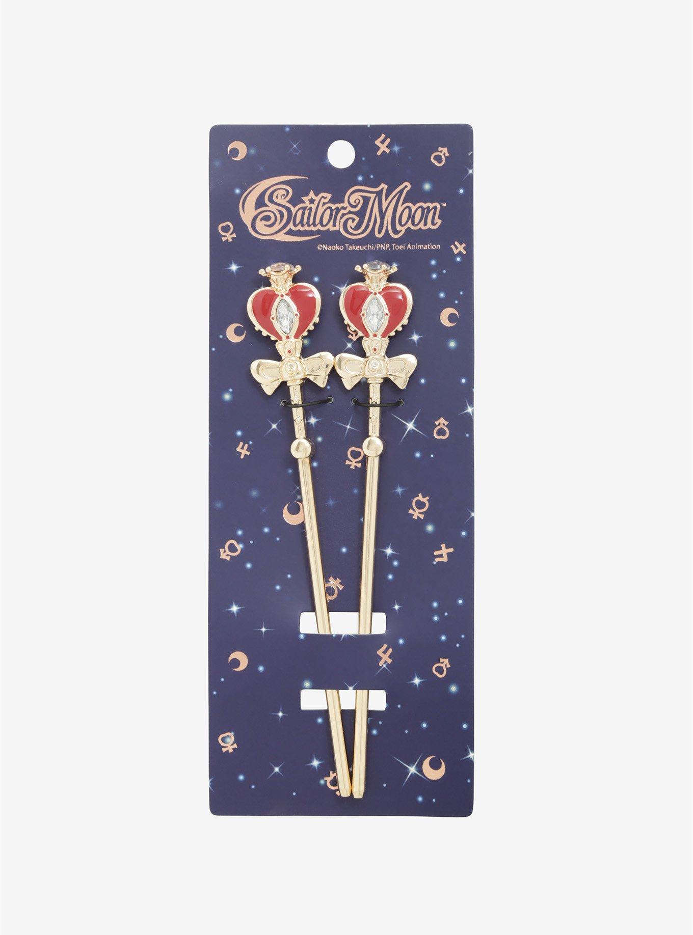 Sailor Moon Spiral Heart Moon Rod Hair Sticks, , alternate