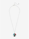 Tree With Blue & Pink Dried Flower Necklace, , alternate