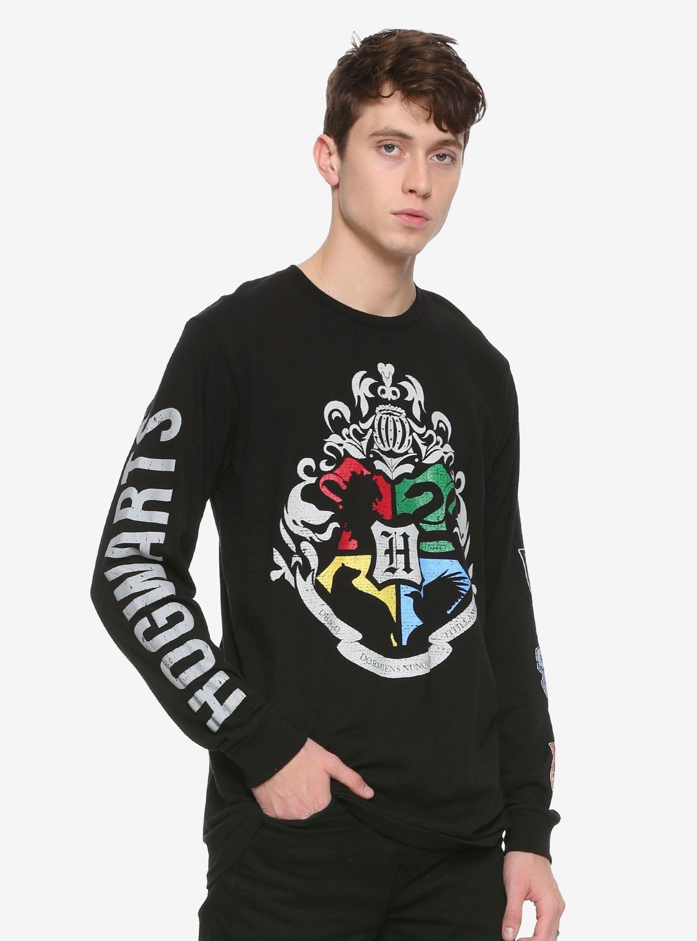 Hogwarts House Crests Long-Sleeve T-Shirt, , alternate