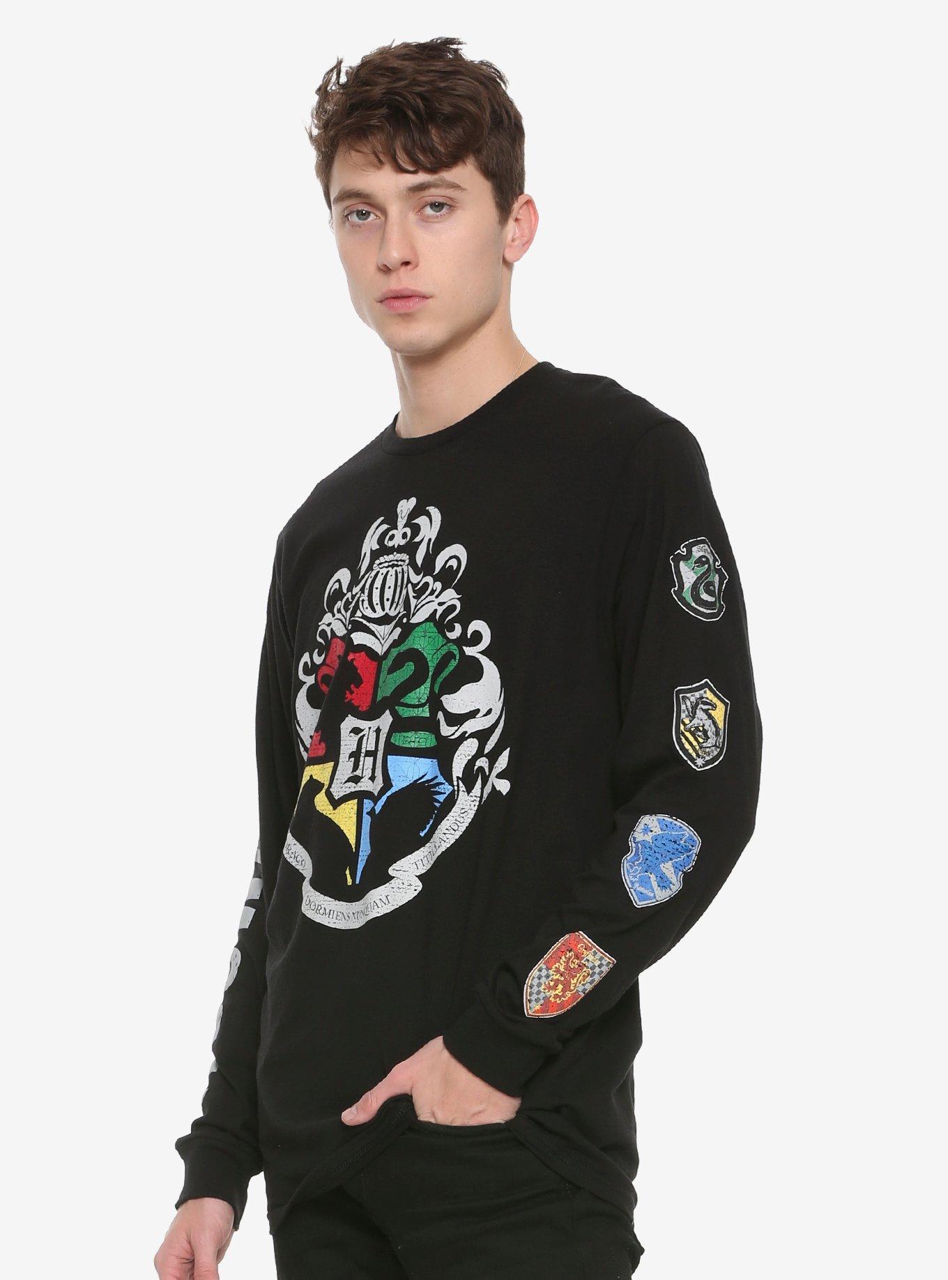 Hogwarts House Crests Long-Sleeve T-Shirt, , alternate