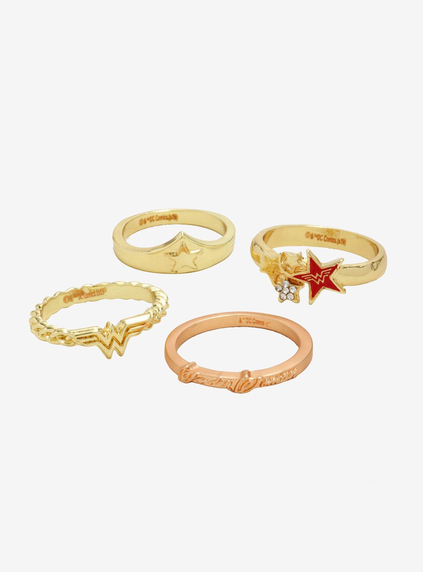 DC Wonder Woman Ring Set, , alternate