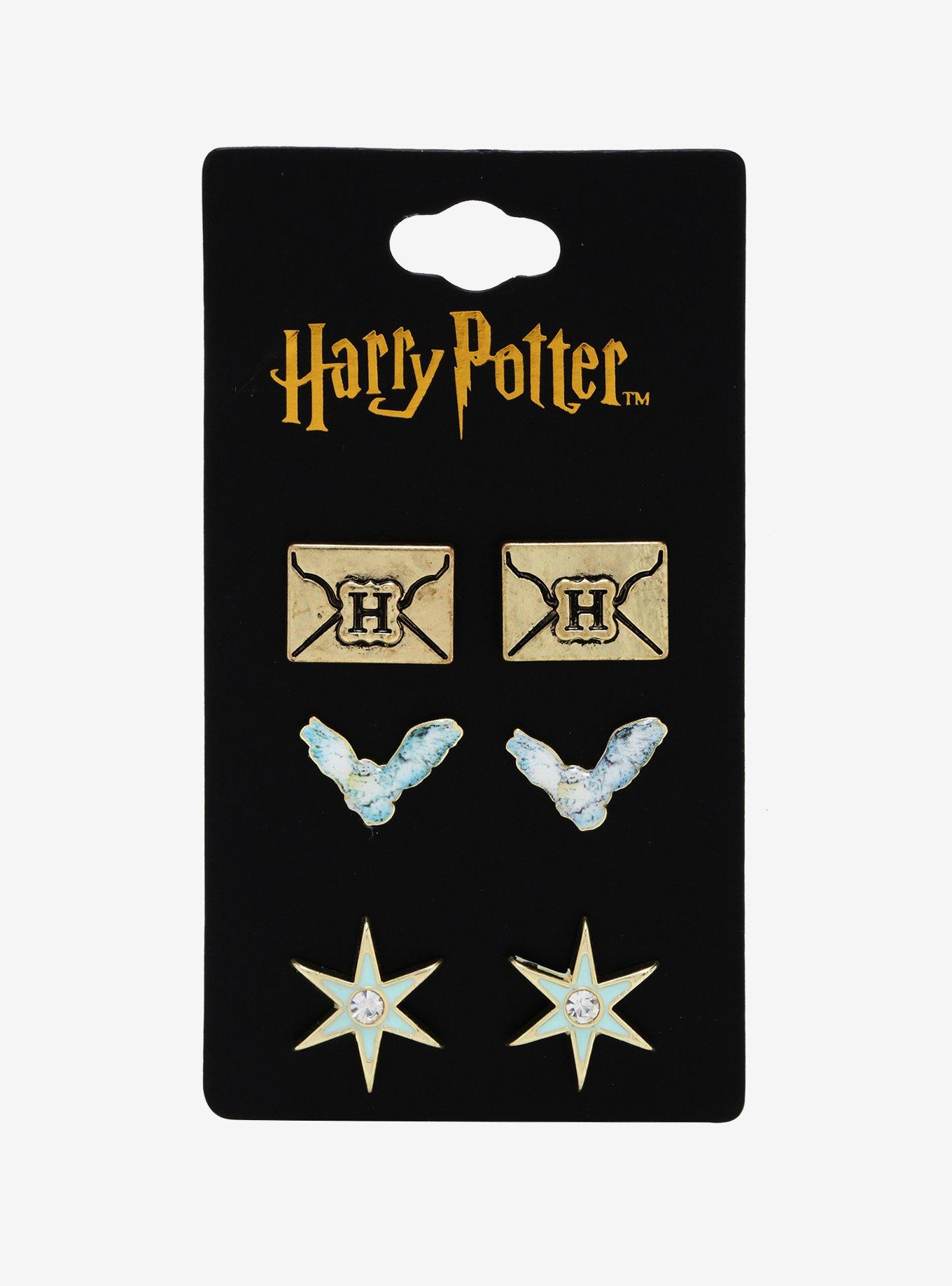 Harry Potter Pastel Hedwig Earring Set, , alternate
