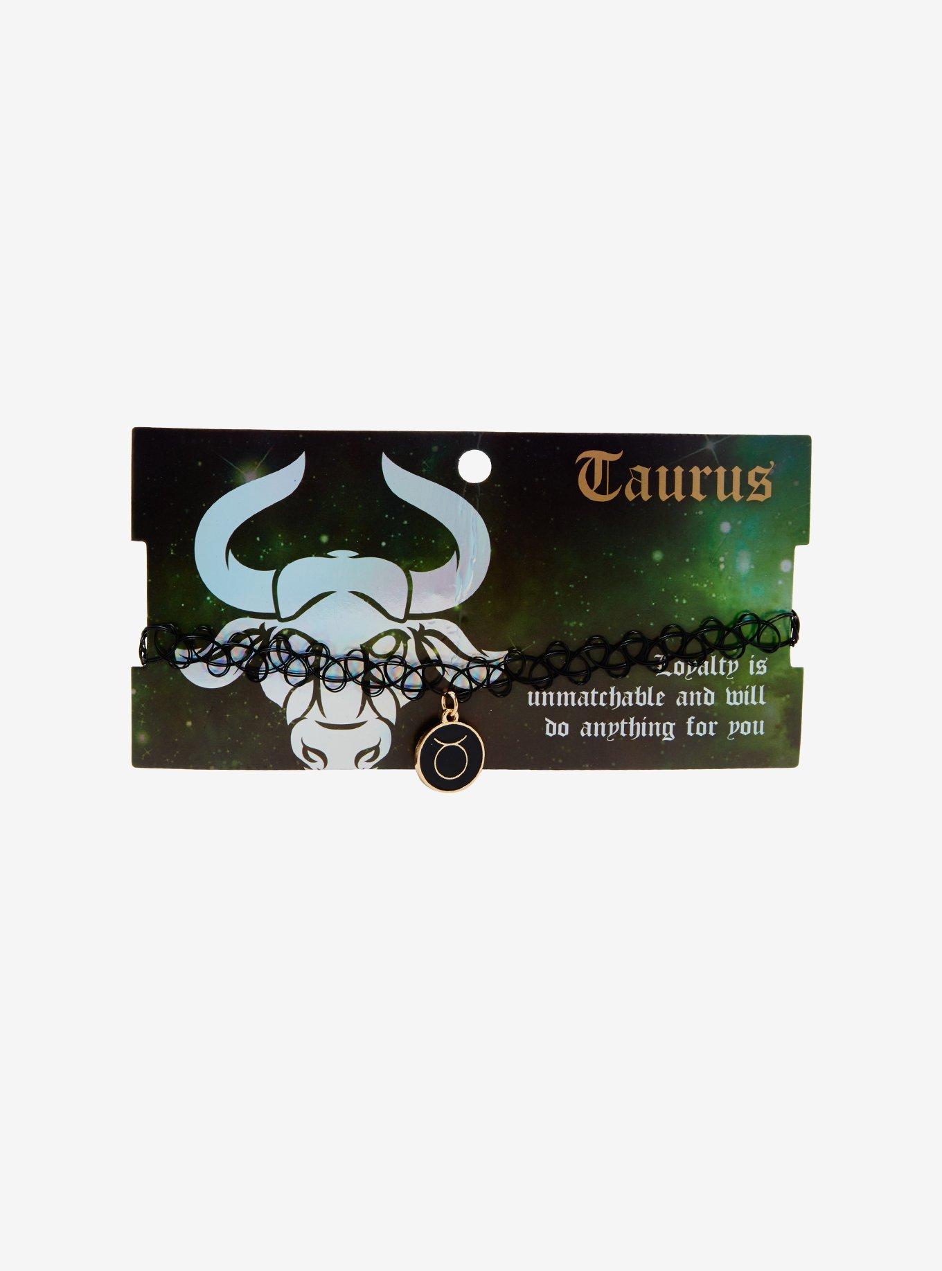 Zodiac Taurus Tattoo Choker, , alternate