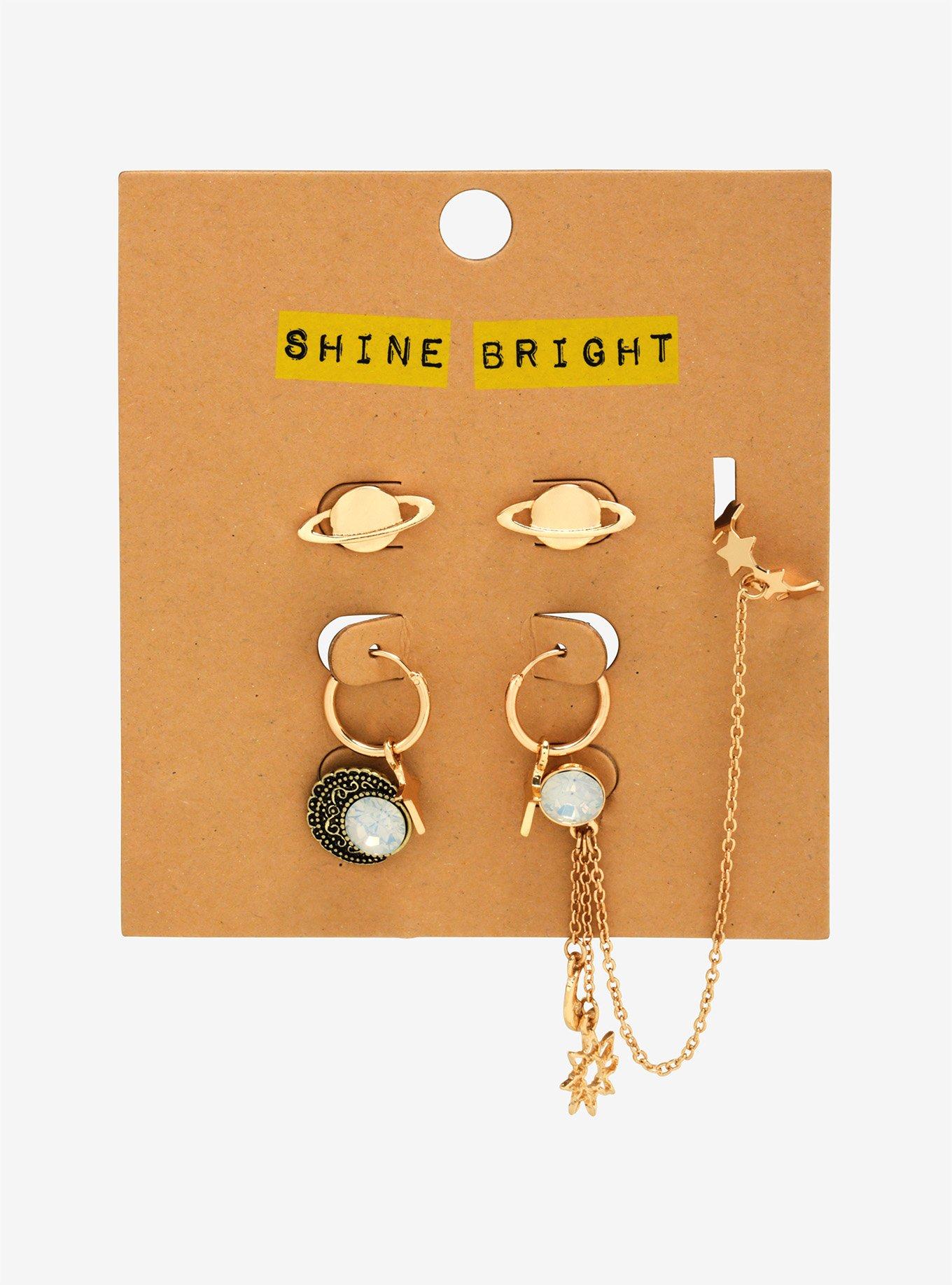 Shine Bright Cuff Earring Set, , alternate